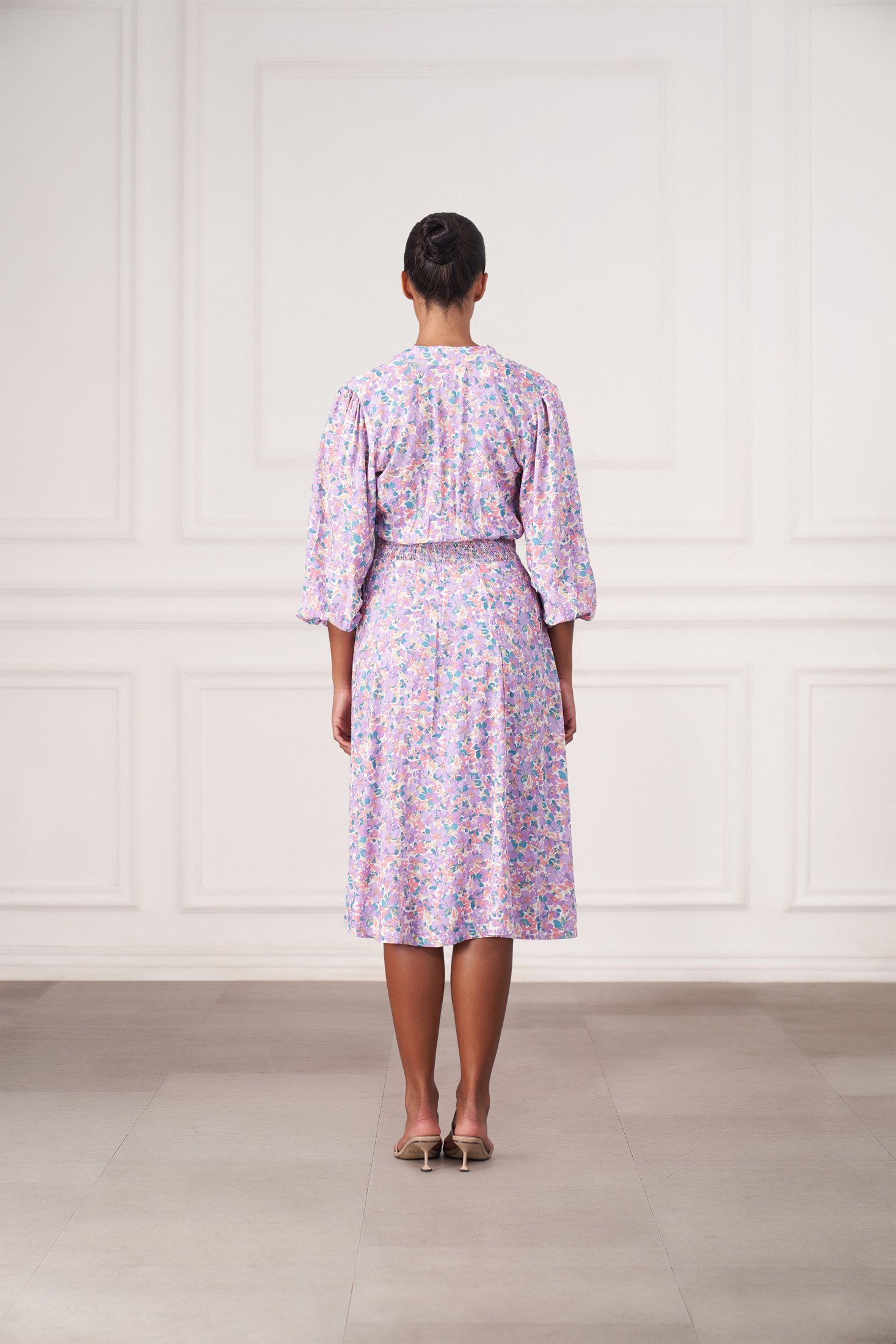 Vivianne Midi Dress | Bell Flower — thumbnail 4
