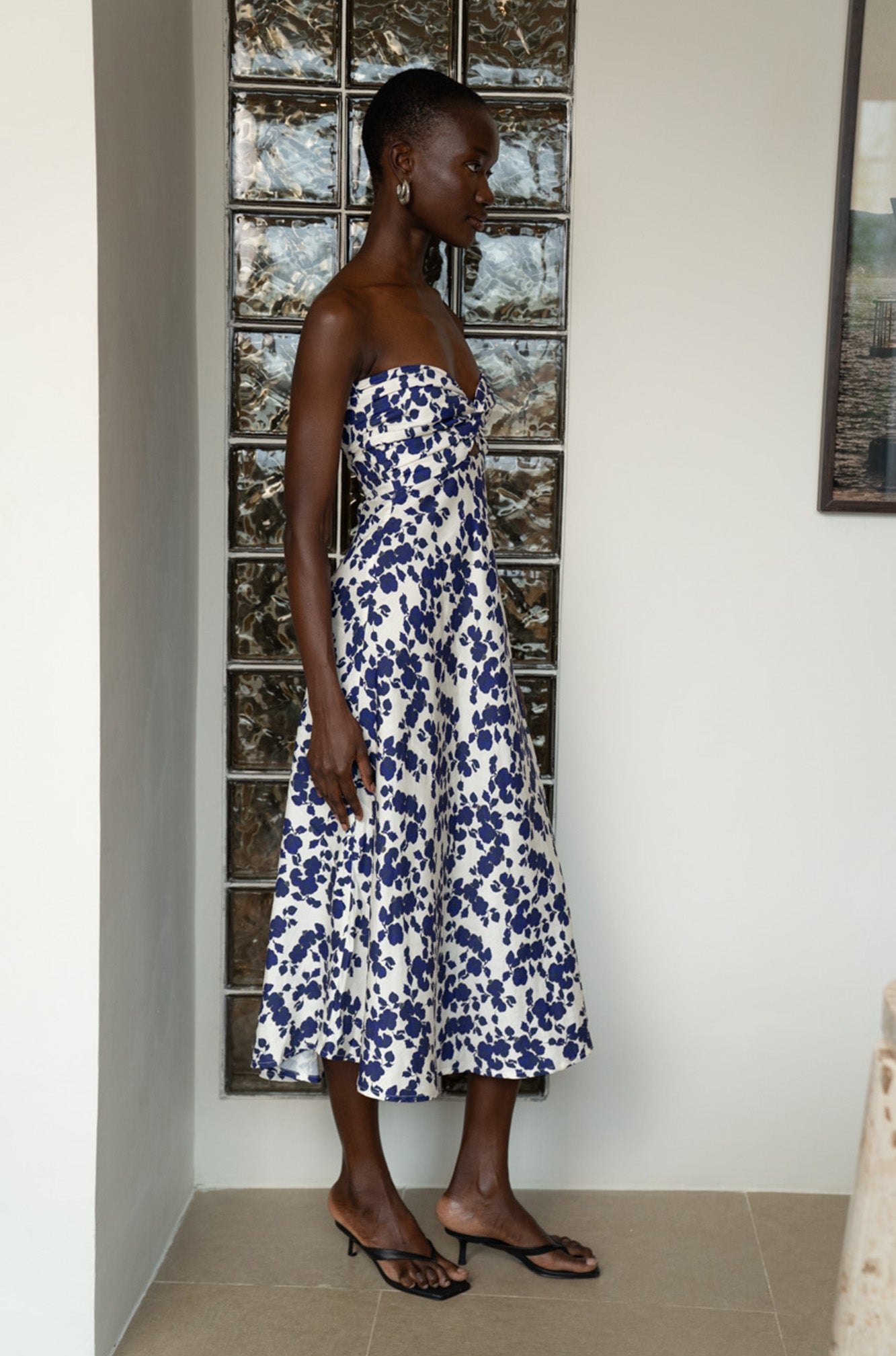Sabine Midi Dress | Cornflowers — thumbnail 4