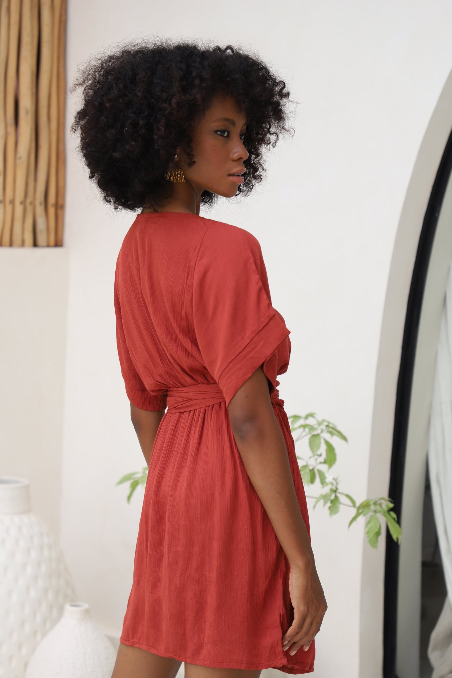 Melody Mini Dress | Deep Rose — thumbnail 3