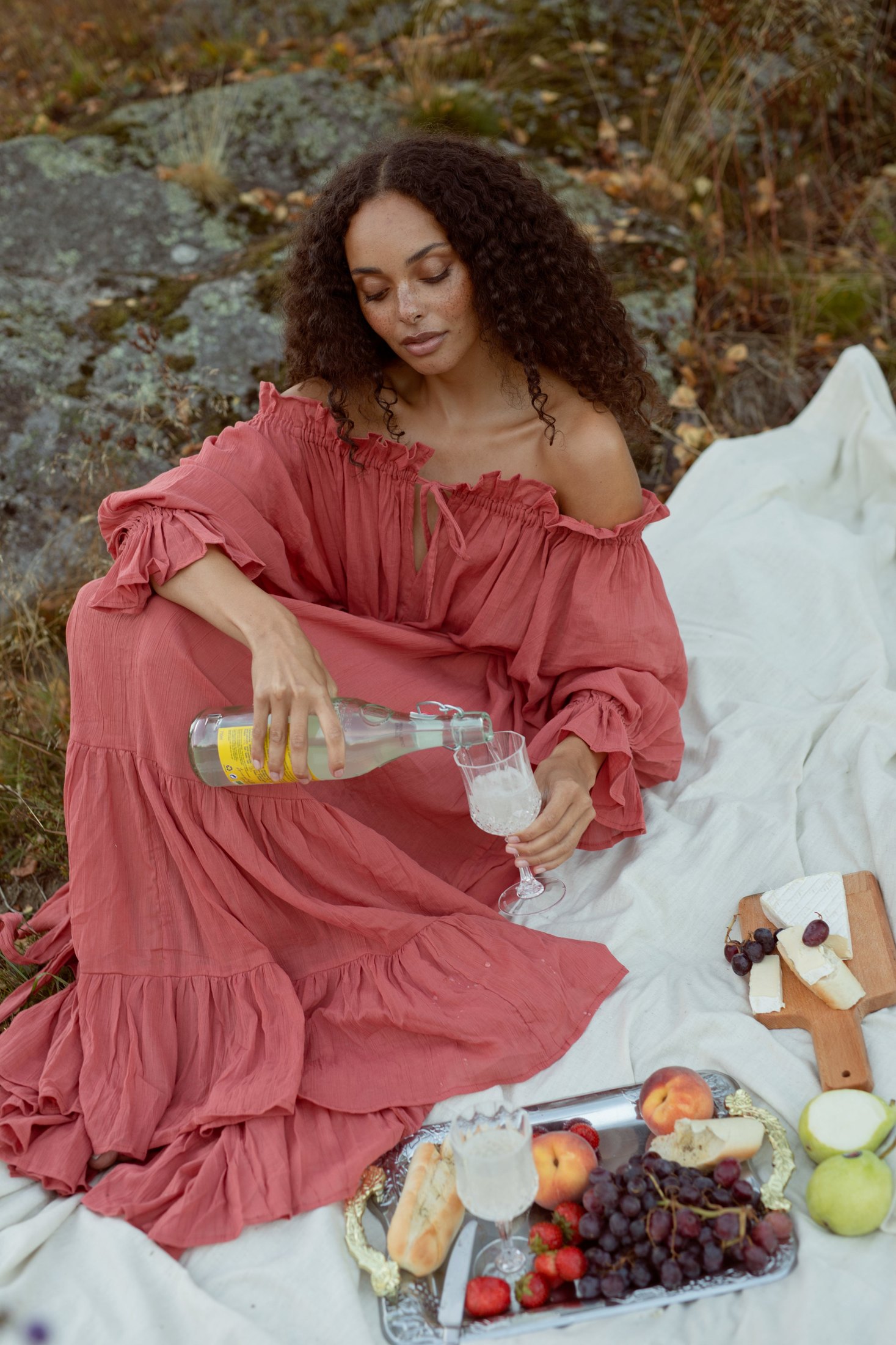 Emmaline Gown | Deep Rose
