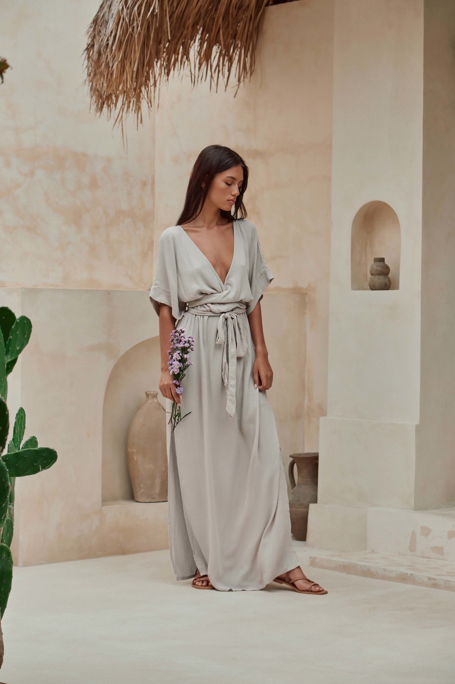 Melody Maxi Dress | Smokey Taupe — thumbnail 7