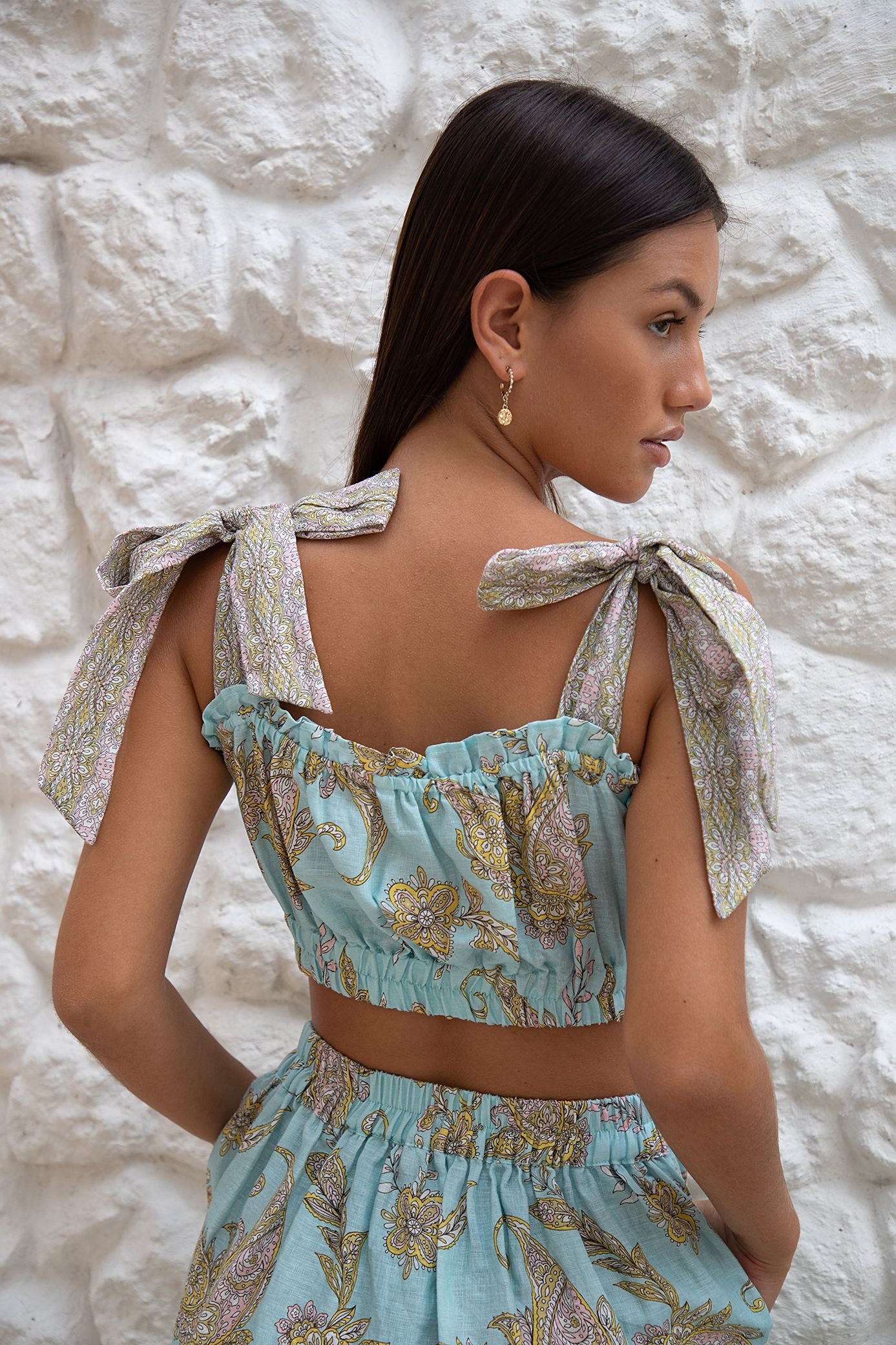 Millie Crop | Amalfi Paisley — thumbnail 5