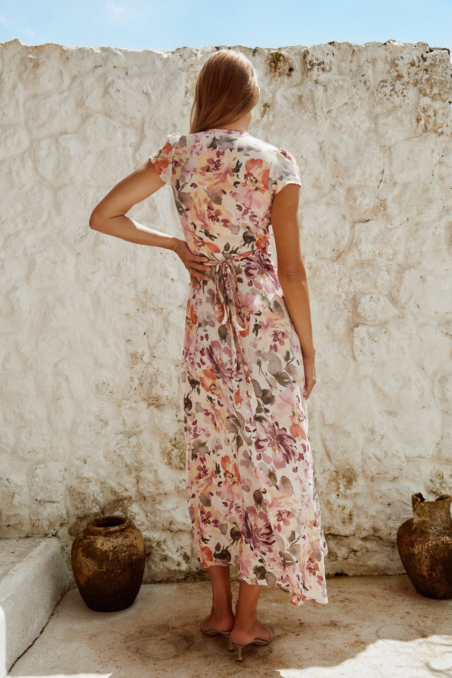 Alexa Maxi Wrap Dress | Soiree Floral — thumbnail 8