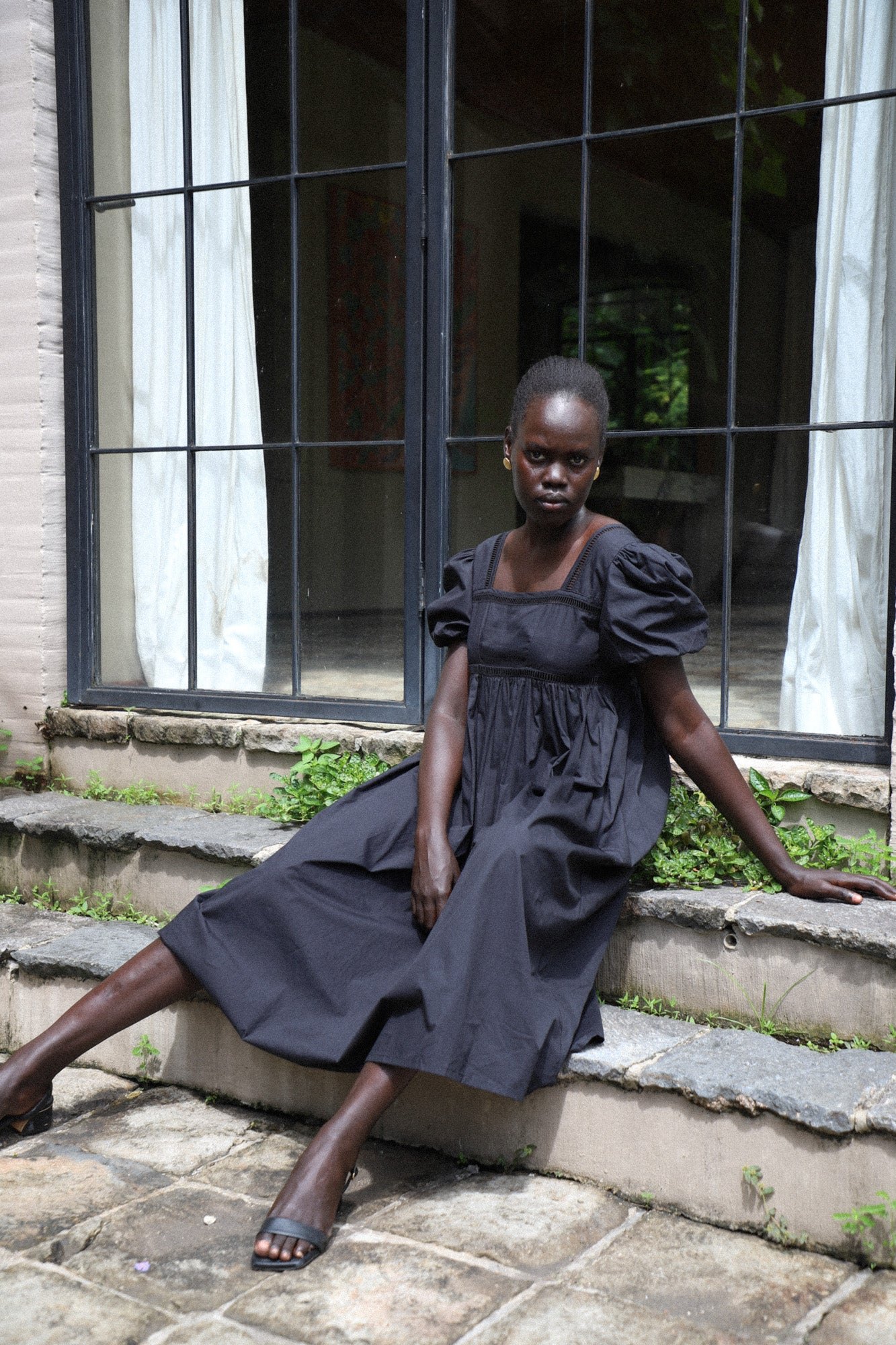 Florence Midi Dress | Black — thumbnail 2