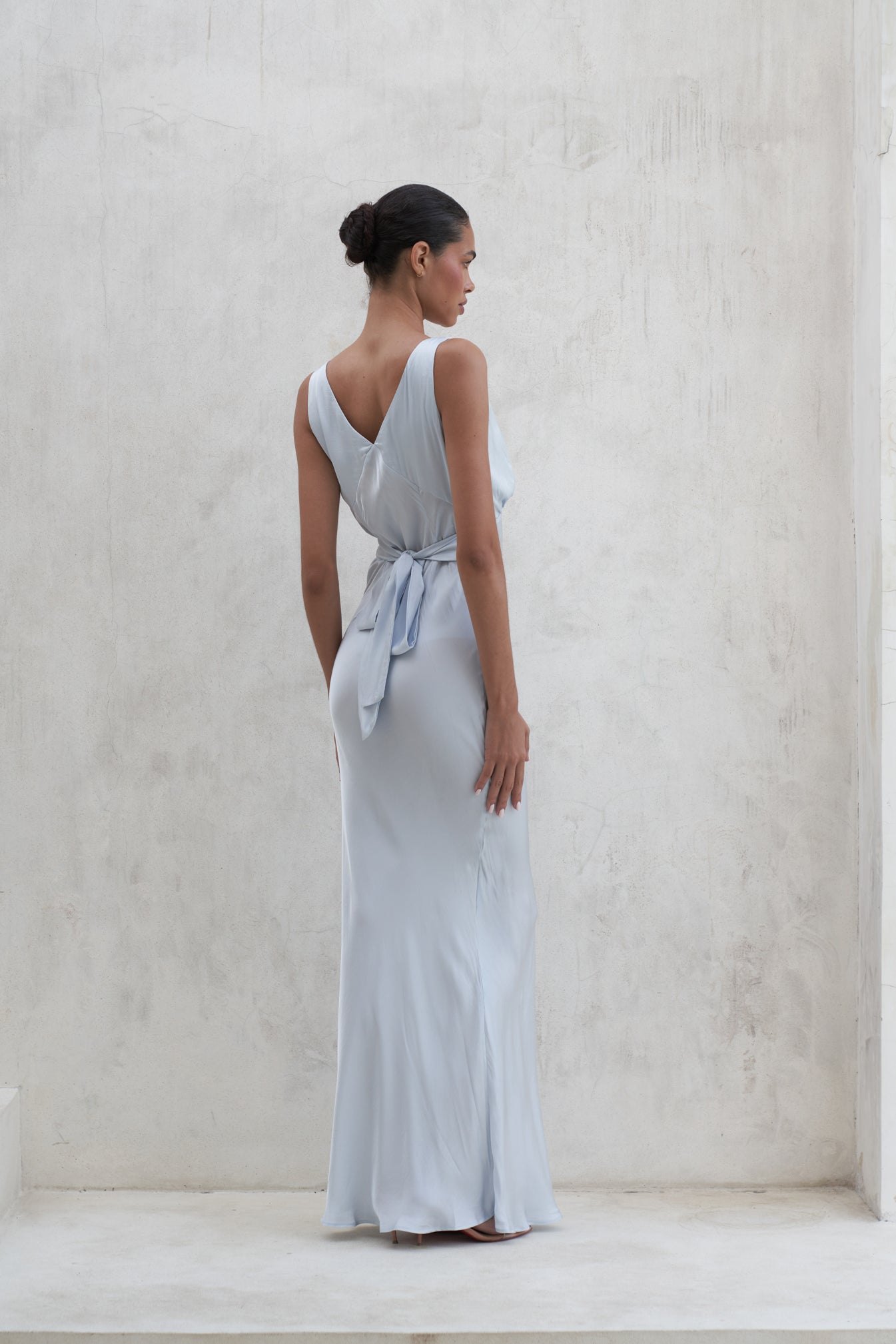 Bessette Maxi Dress | Pearl Blue — thumbnail 4