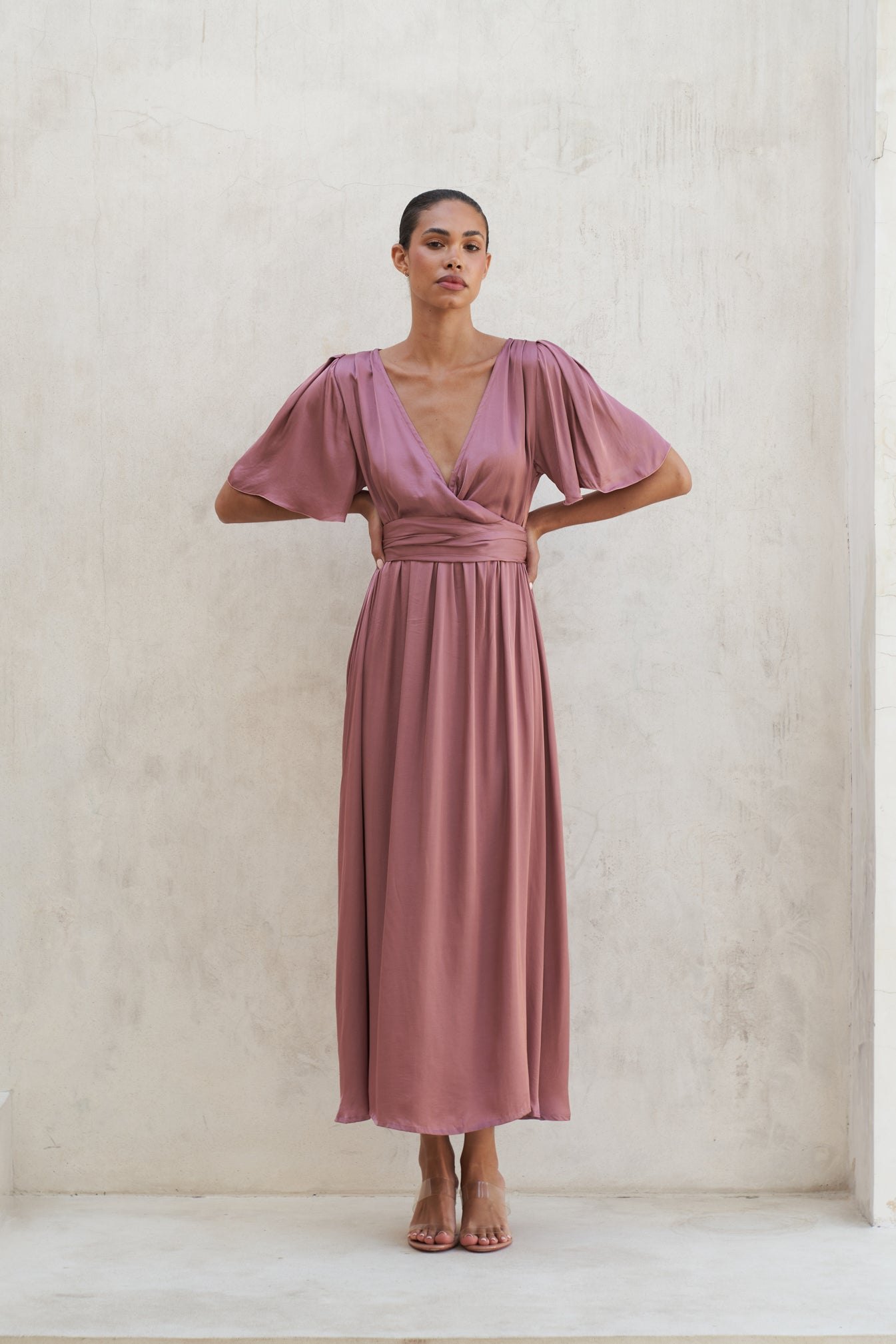 Marlowe Maxi Dress | Mauve — thumbnail 2