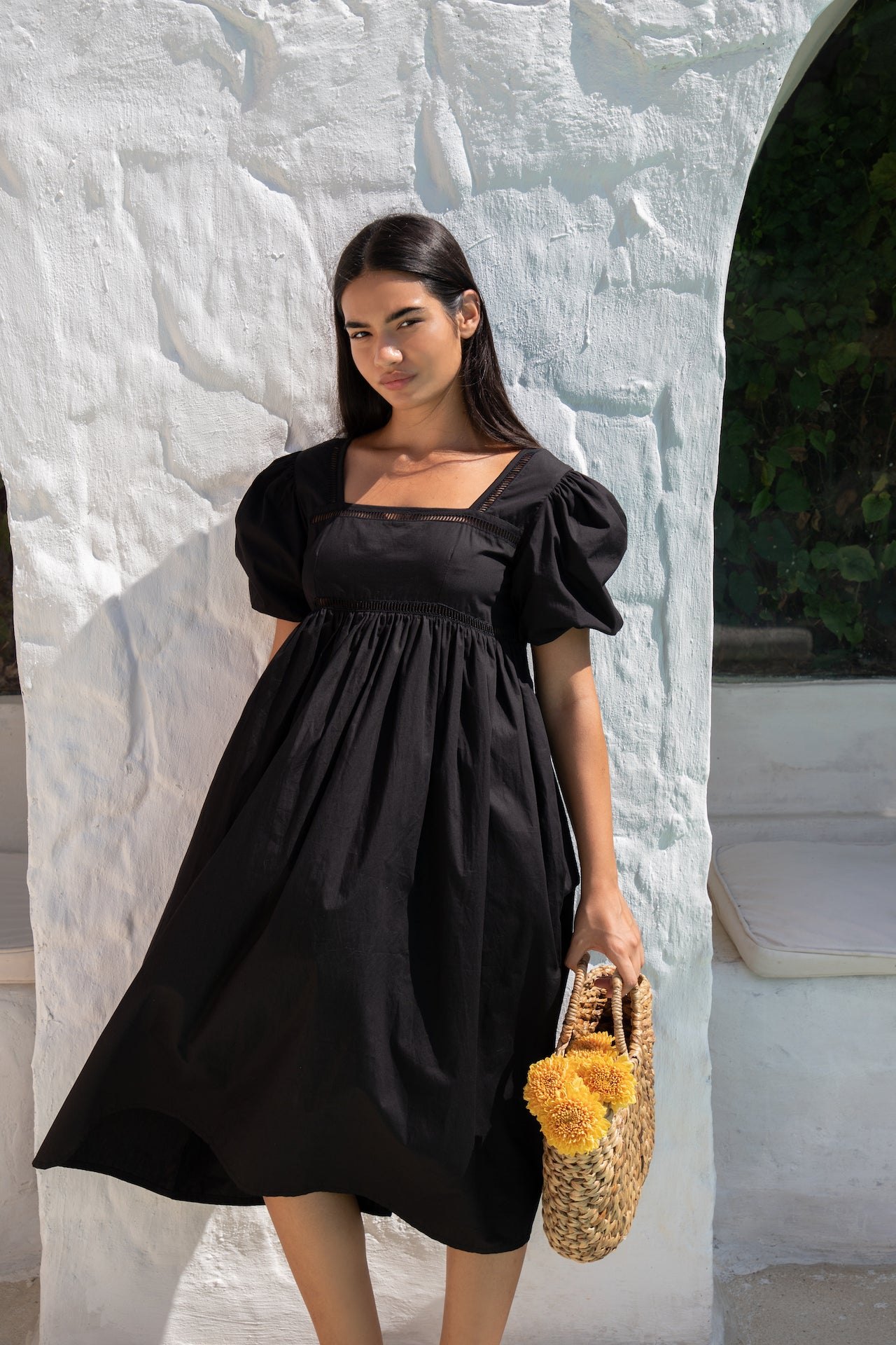 Florence Midi Dress | Black — thumbnail 5