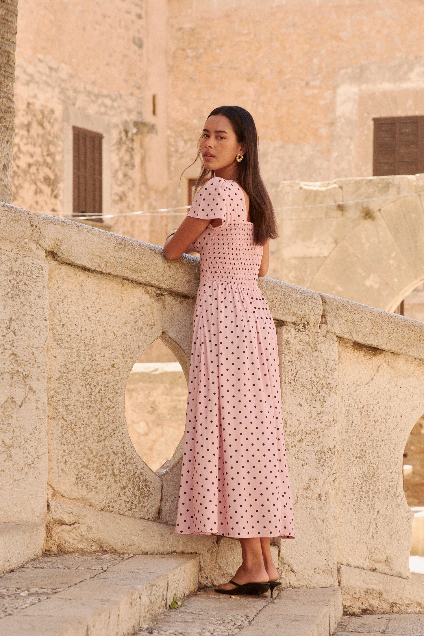 Margot Maxi Dress | Pink Polka Dots — thumbnail 6