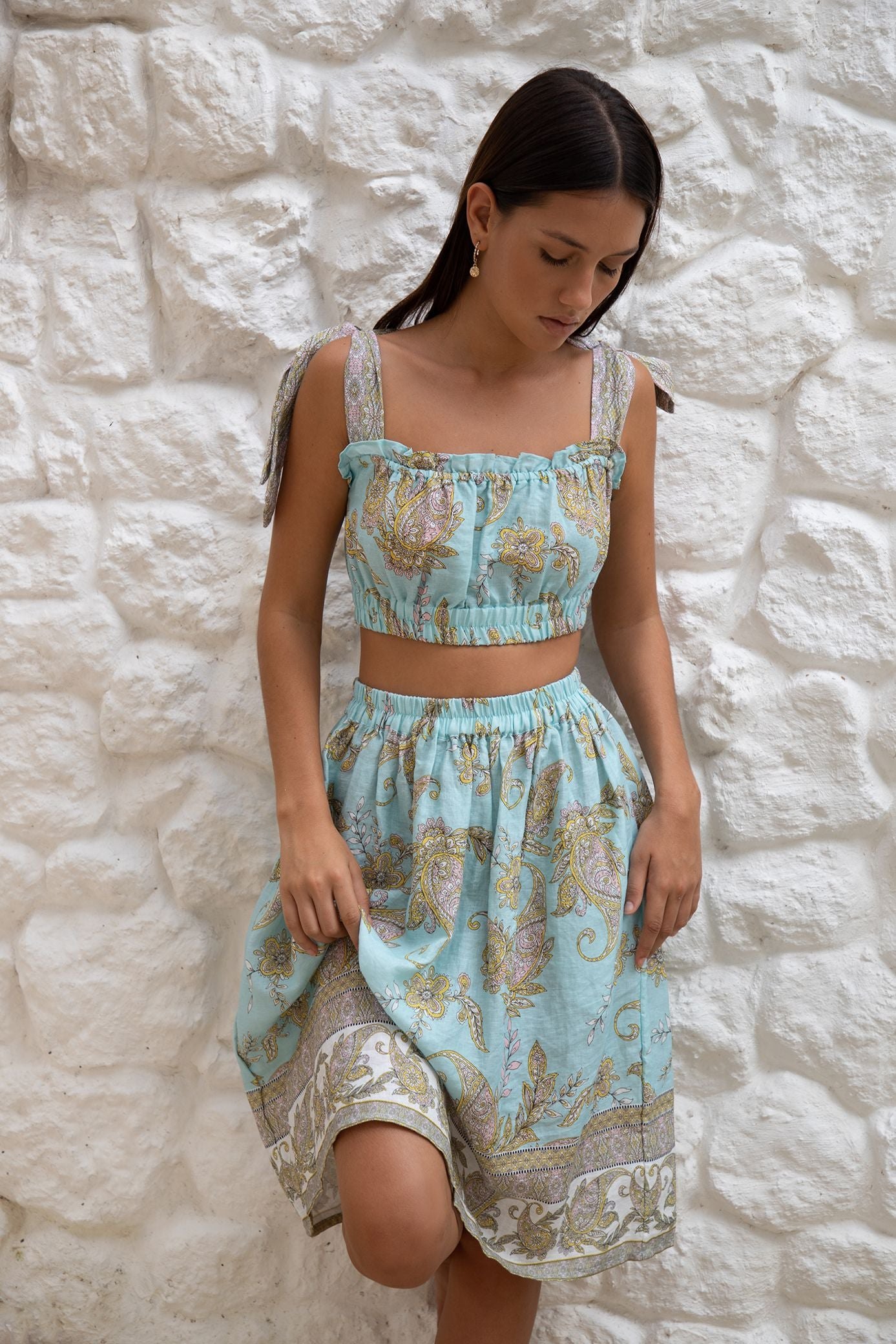 Millie Crop | Amalfi Paisley — style inspiration