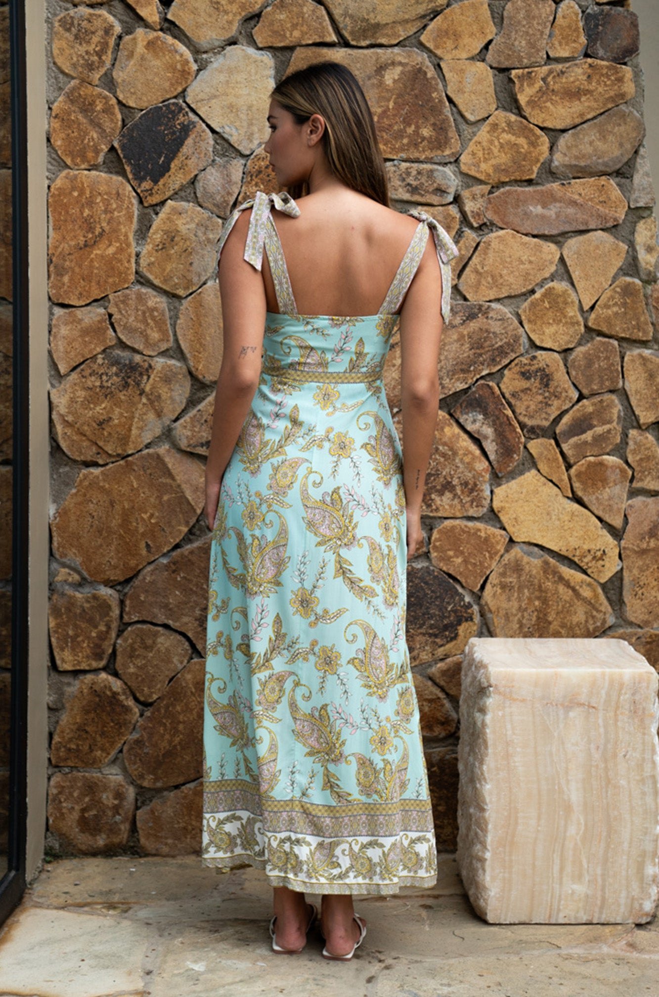 Kate Maxi Dress | Amalfi Paisley — thumbnail 3