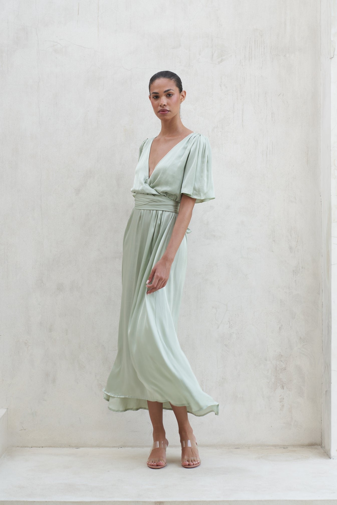 Marlowe Maxi Dress | Sage — thumbnail 2
