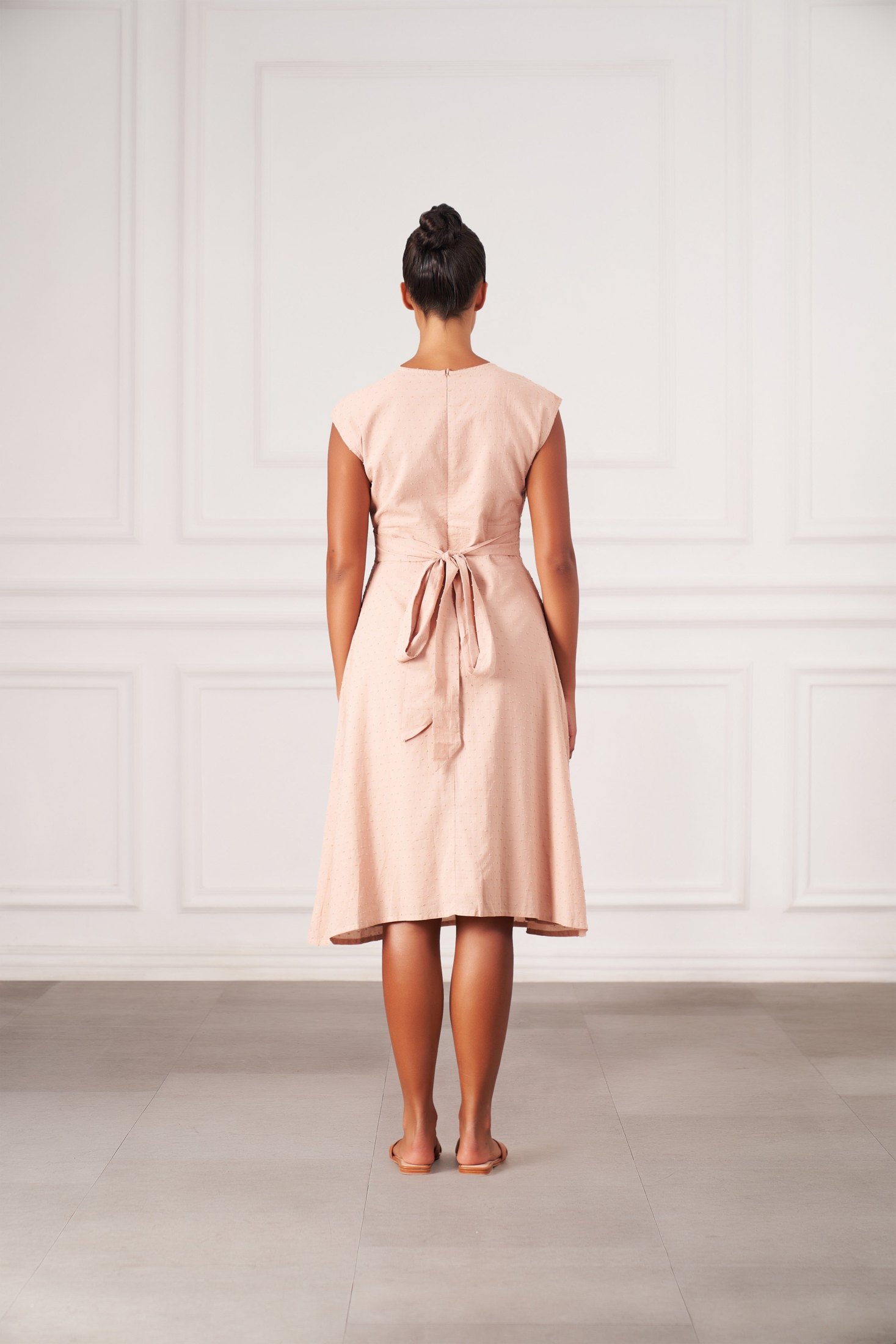 Valentina Midi Dress | Faded Blush — thumbnail 2