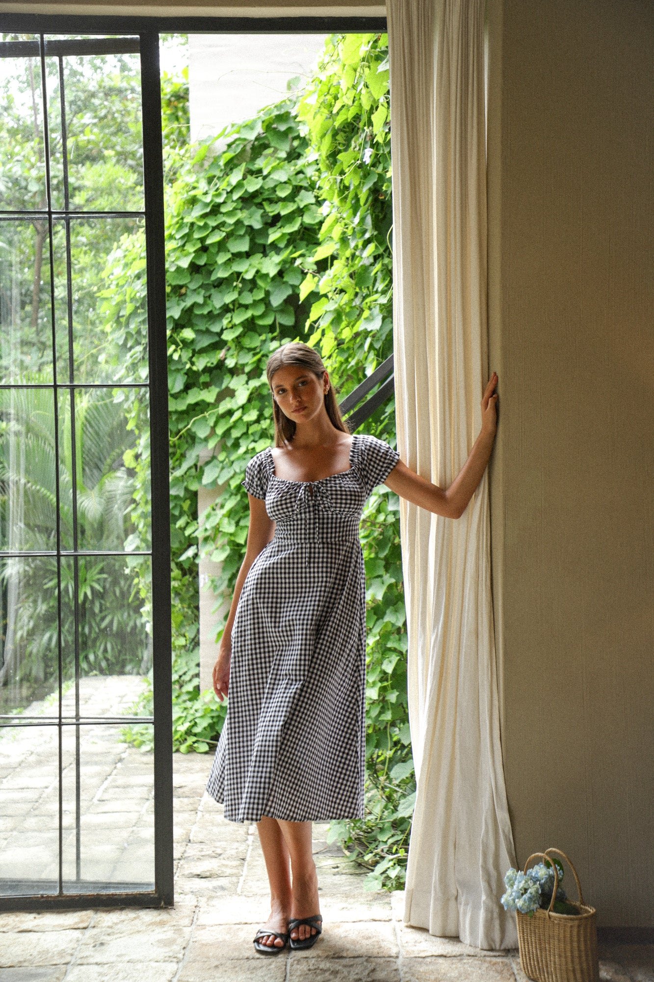 Selena Midi Dress | Gingham — thumbnail 4