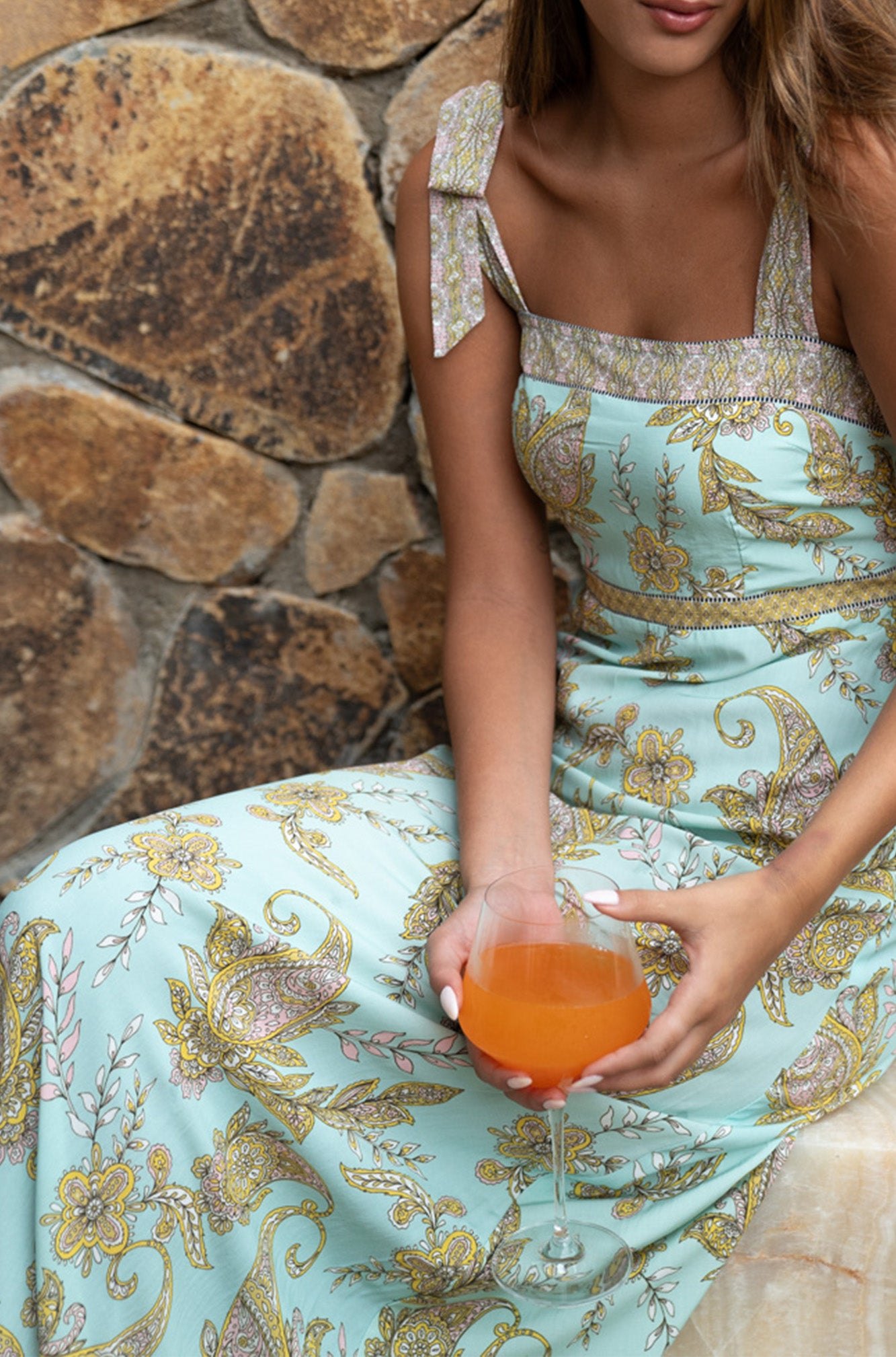 Kate Maxi Dress | Amalfi Paisley — thumbnail 4