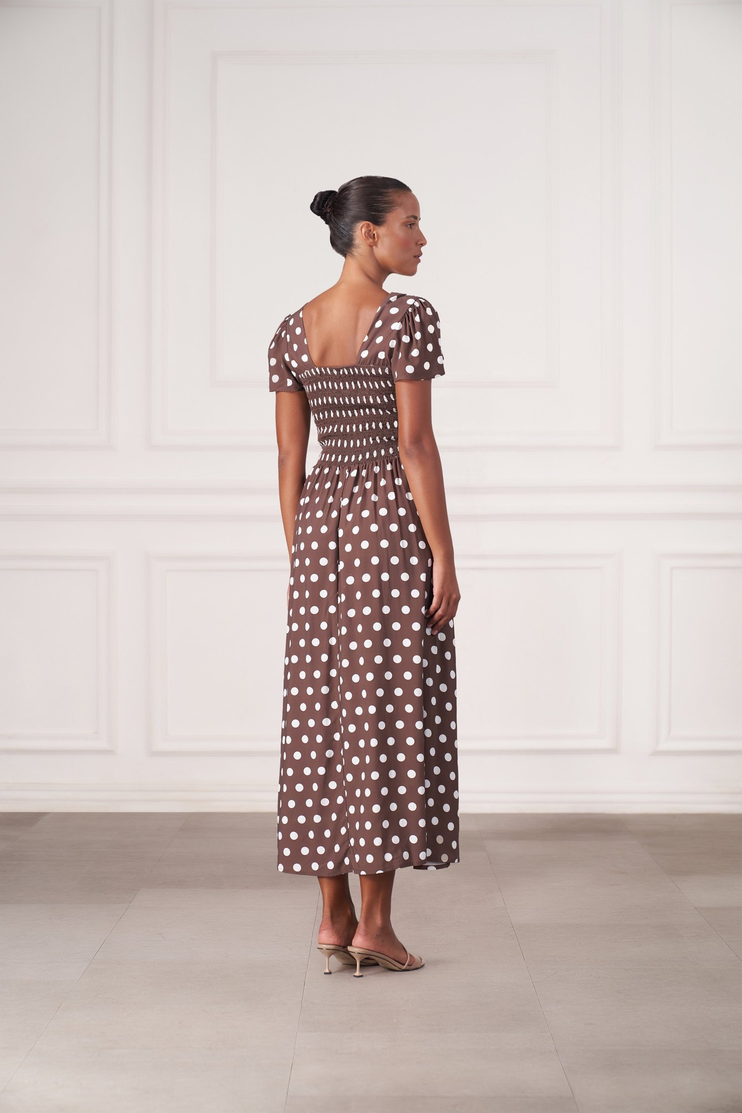 Margot Maxi Dress | Espresso Dot — thumbnail 2
