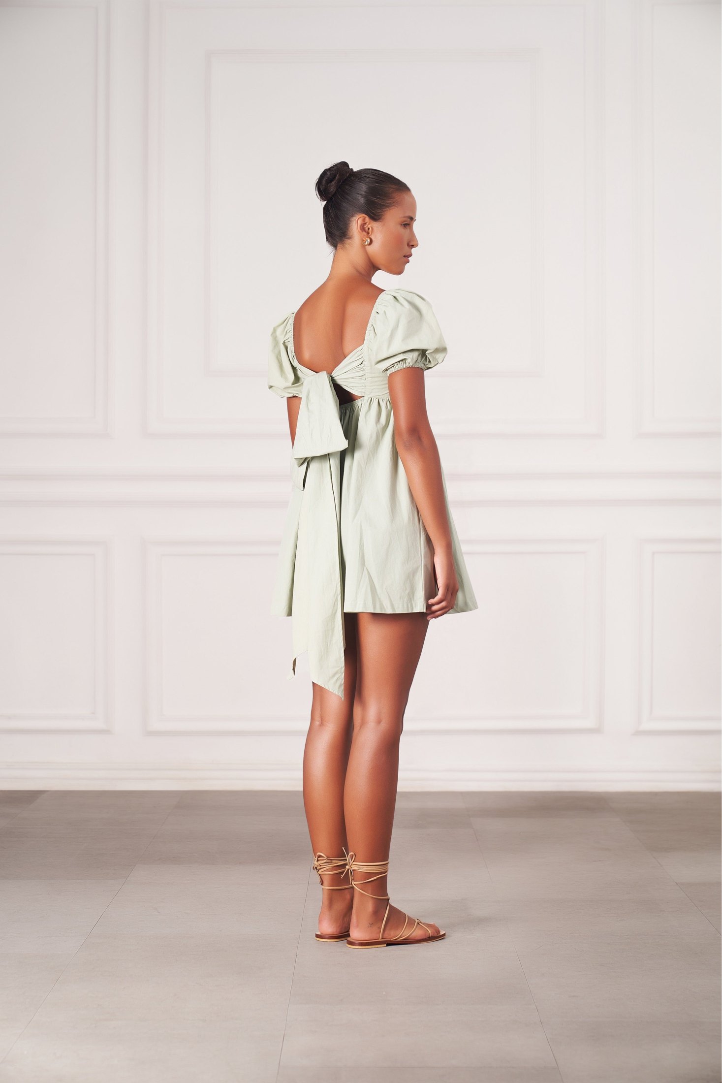 Grace Mini Dress | Sage — thumbnail 2