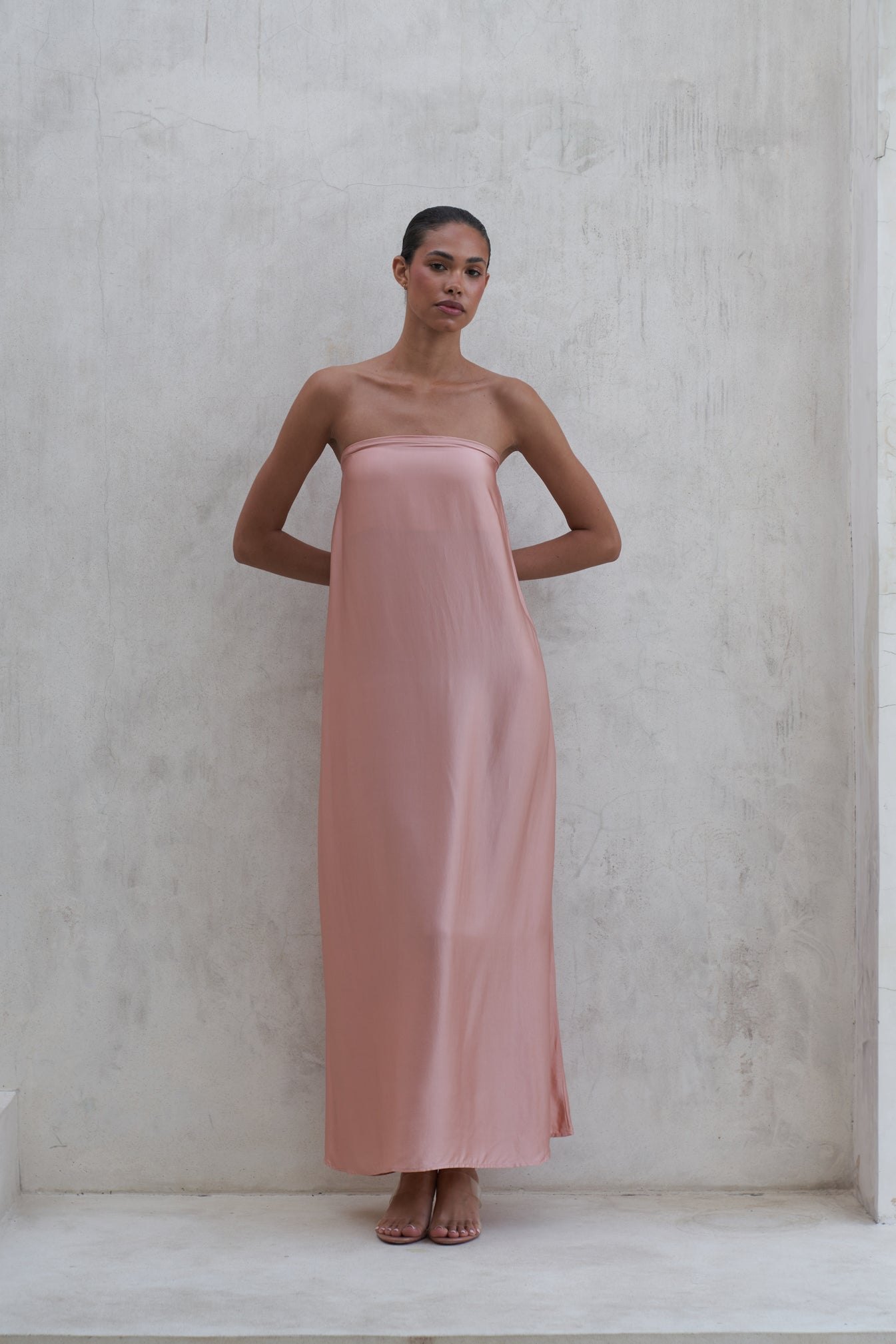 Aveline Maxi Dress | Peach Rose — thumbnail 2