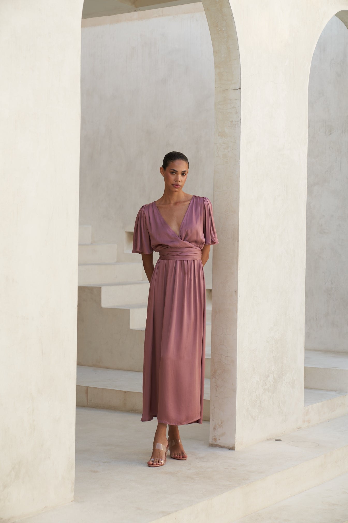 Marlowe Maxi Dress | Mauve — thumbnail 8