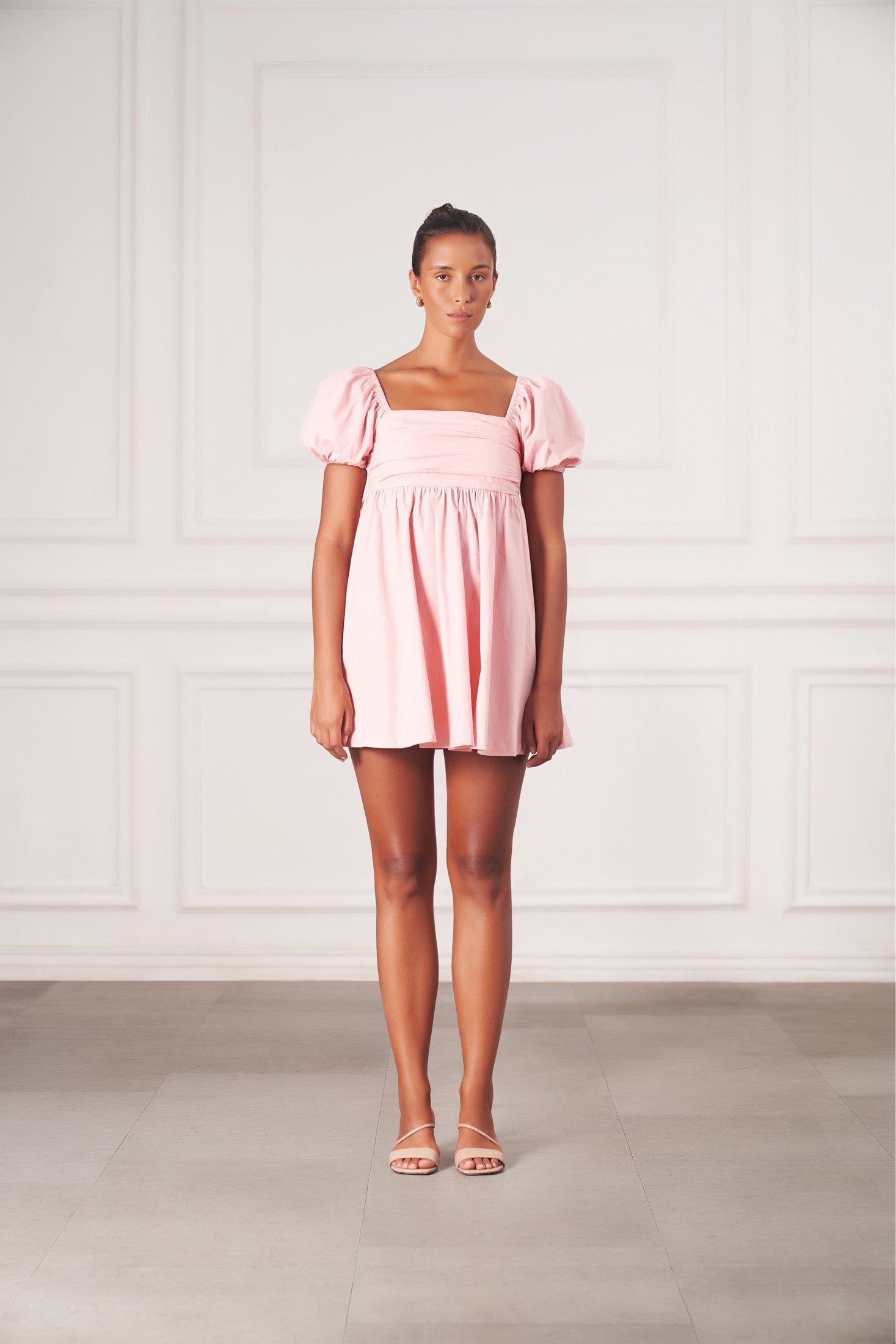 Grace Mini Dress | Powder Pink — thumbnail 4