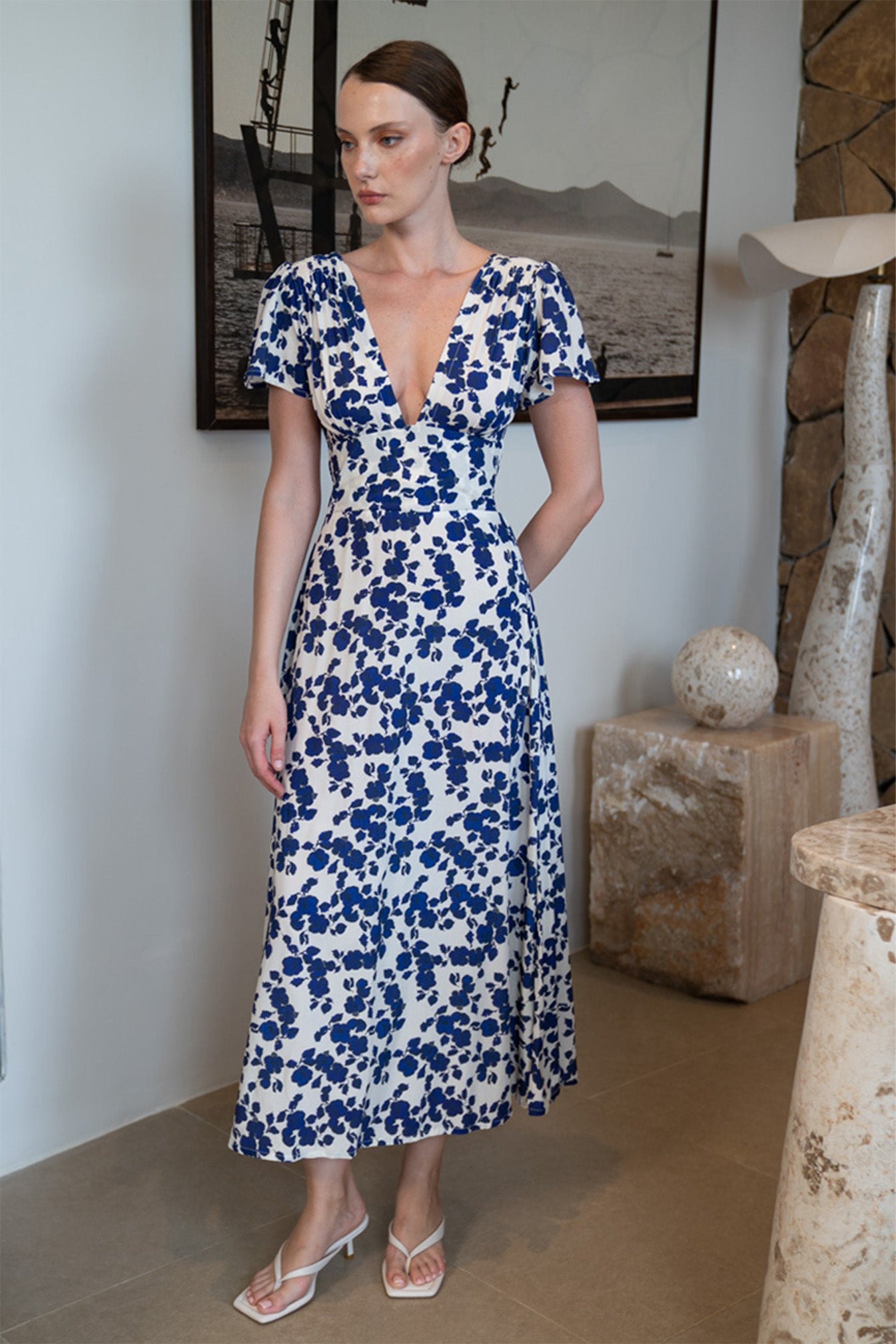 Margot Maxi Dress | Cornflowers — thumbnail 2