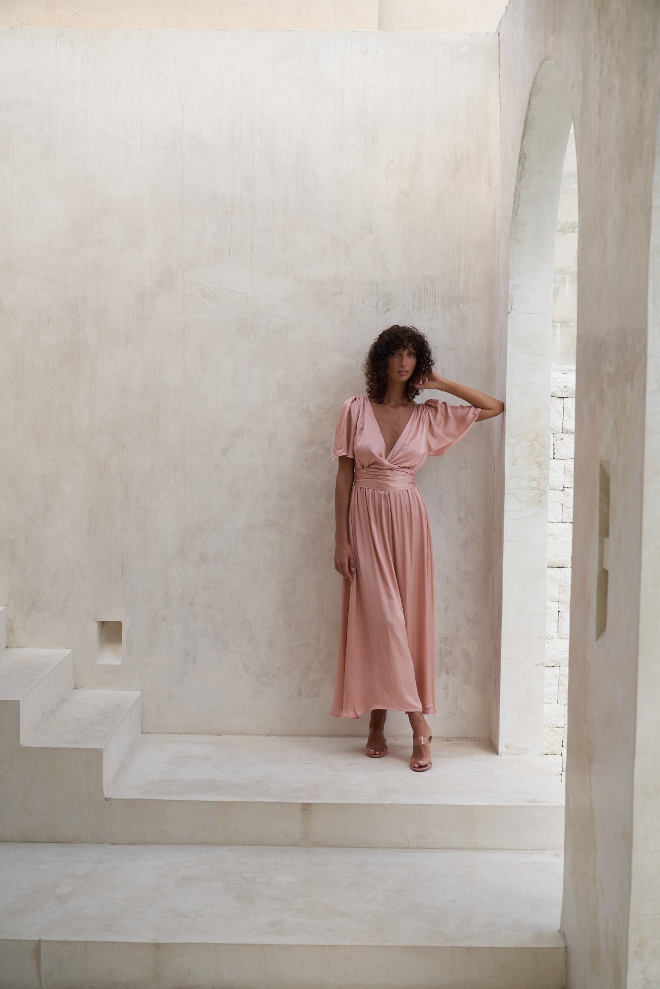 Marlowe Maxi Dress | Peach Rose — thumbnail 8