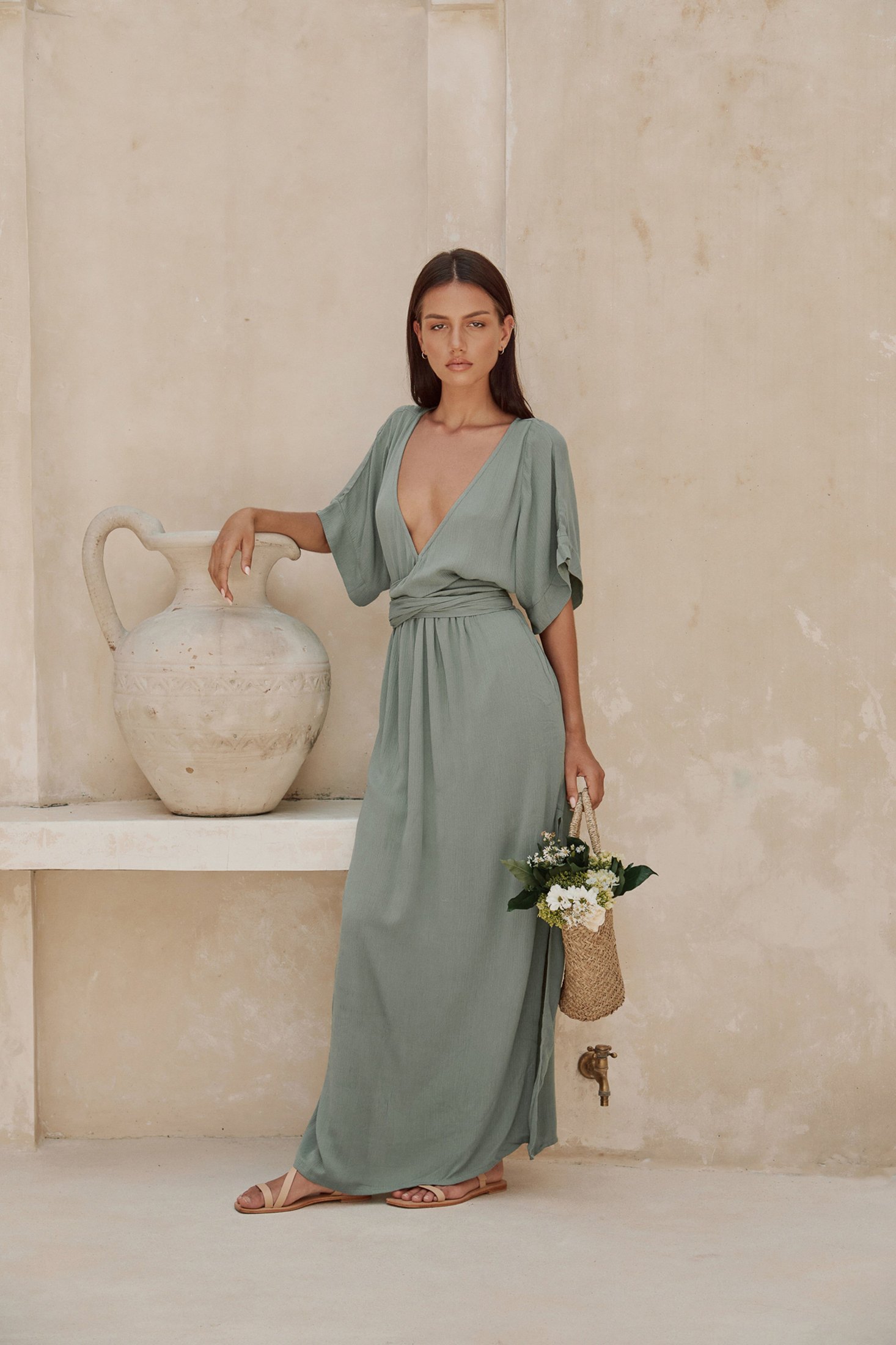 Melody Maxi Dress | Olive — thumbnail 6