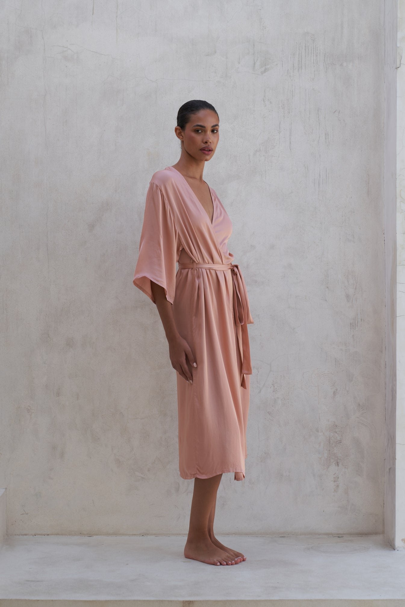 Olivia Robe | Peach Rose — thumbnail 4