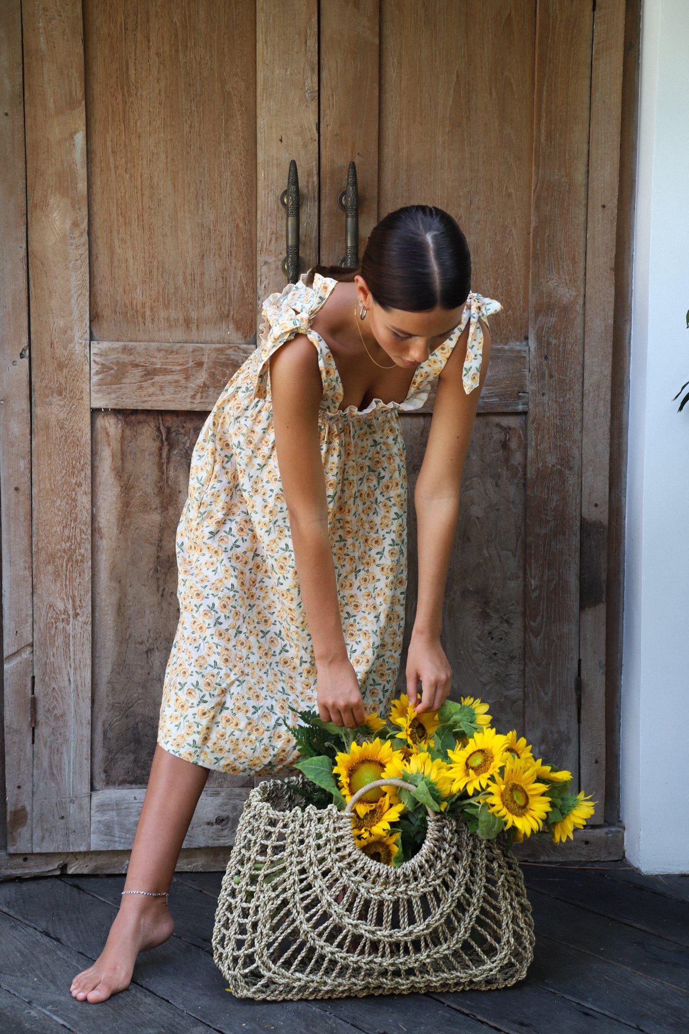 Farrah Midi Dress | Sunflowers — thumbnail 3