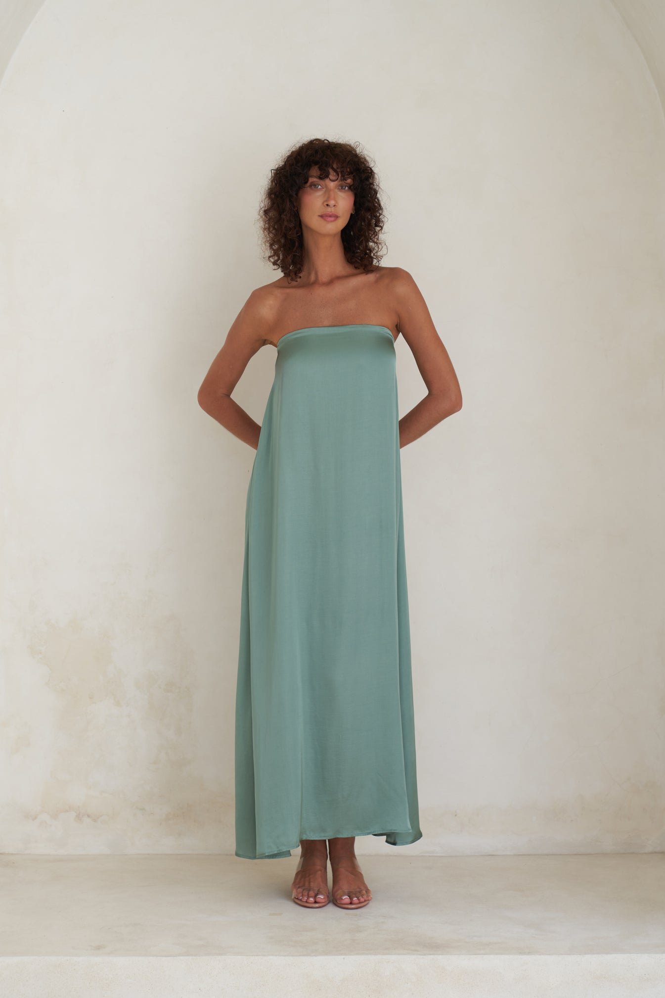 Aveline Maxi Dress | Olive — thumbnail 3