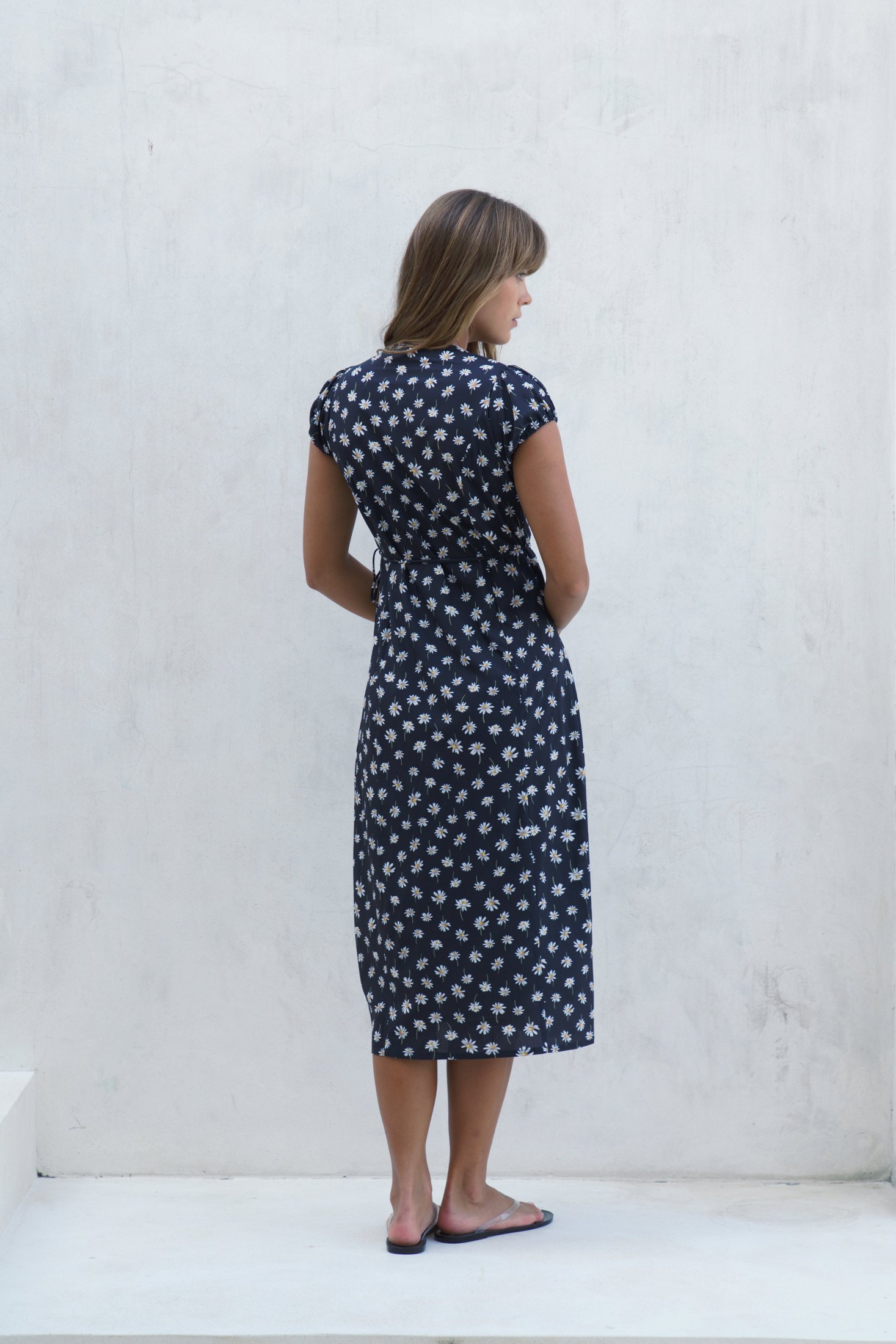 Alaia Midi Wrap Dress | Daisy — thumbnail 10