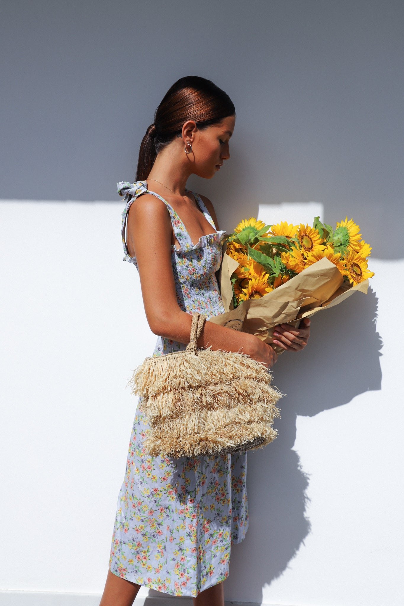 Farrah Midi Dress | Spring Bouquet — thumbnail 4