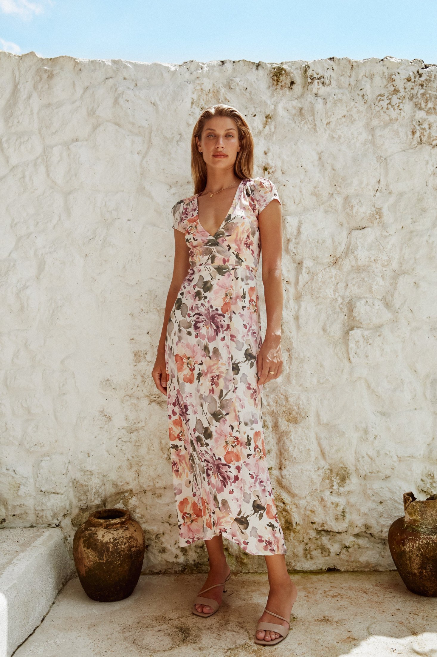 Alexa Maxi Wrap Dress | Soiree Floral — thumbnail 4