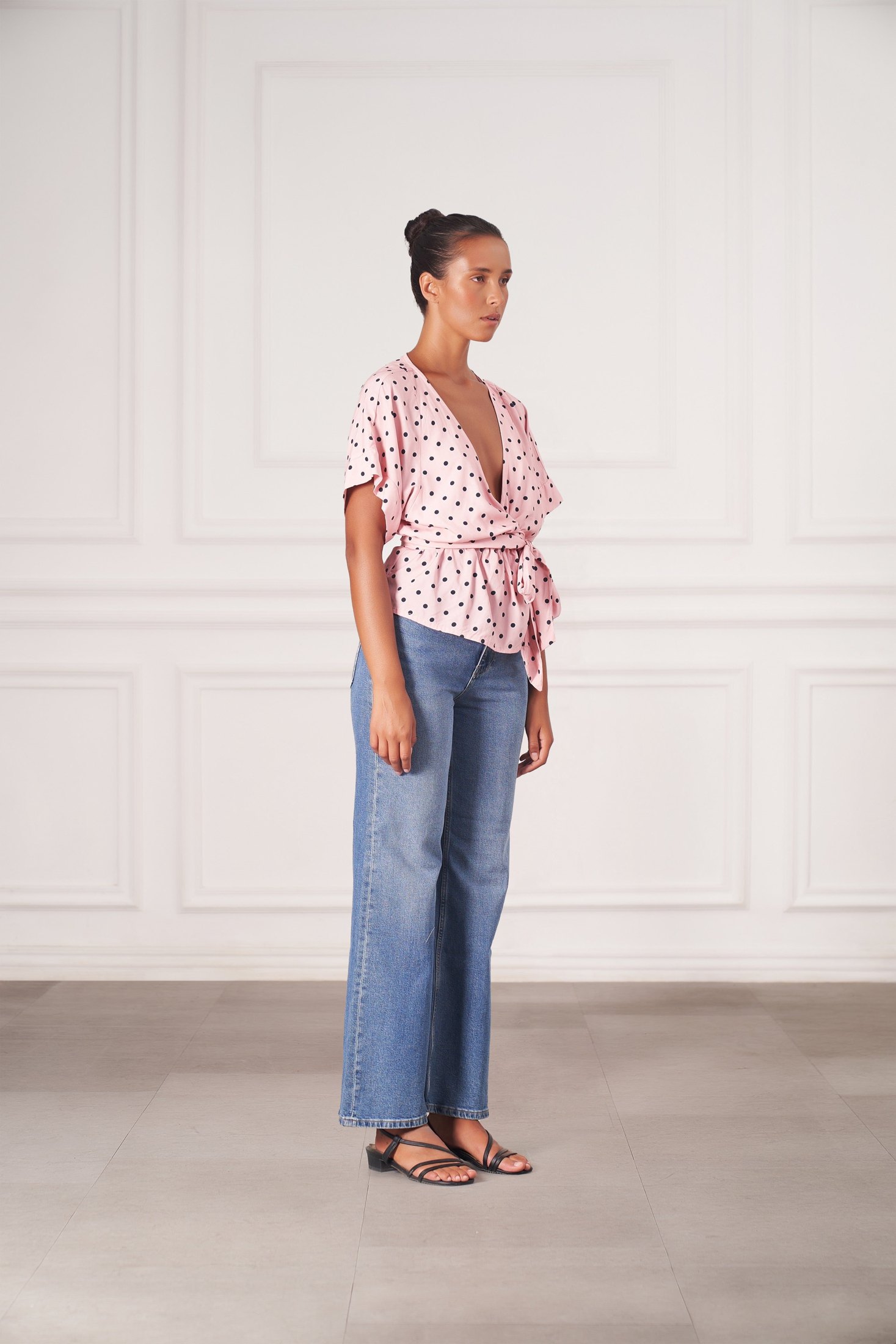 Melody Top | Pink Polka Dots — thumbnail 4