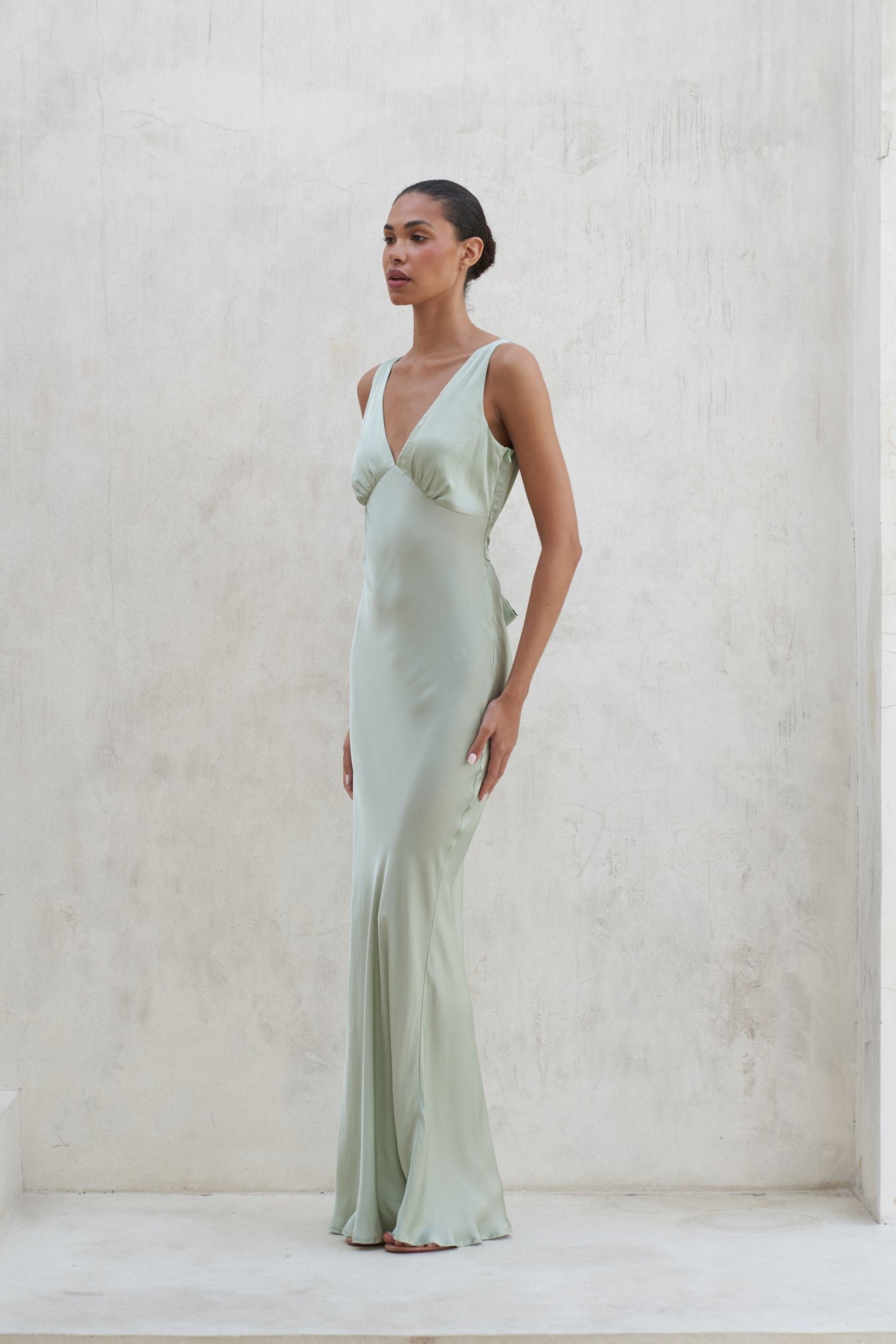 Bessette Maxi Dress | Sage — thumbnail 4