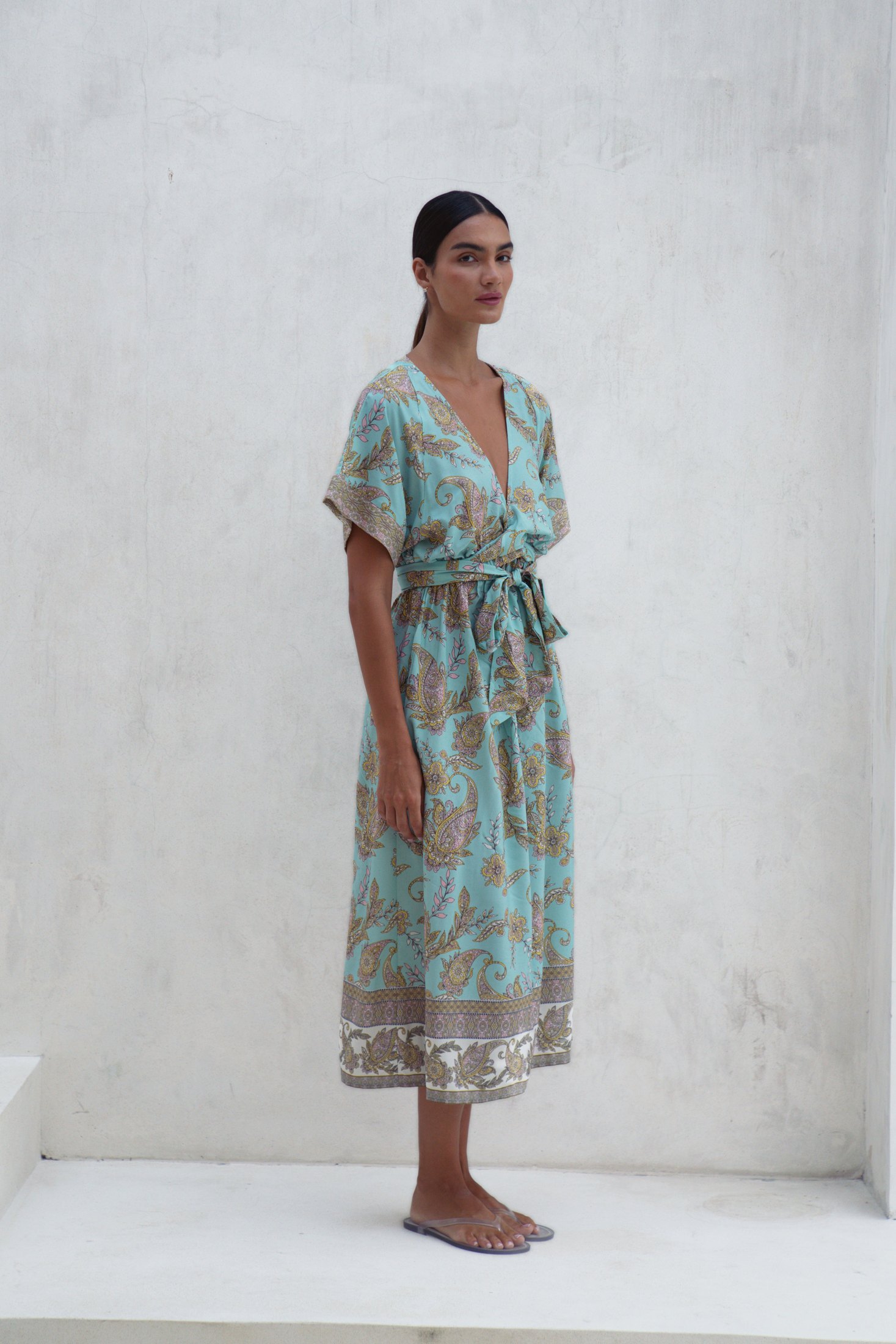Melody Midi Dress | Amalfi Paisley — thumbnail 10