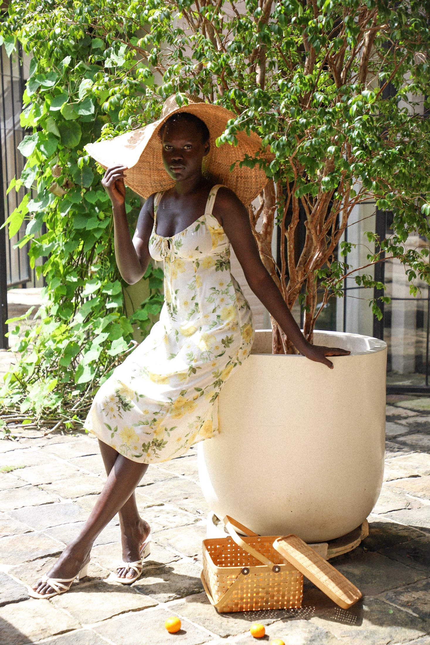 Eloise Midi Dress | Cottage Garden — thumbnail 3