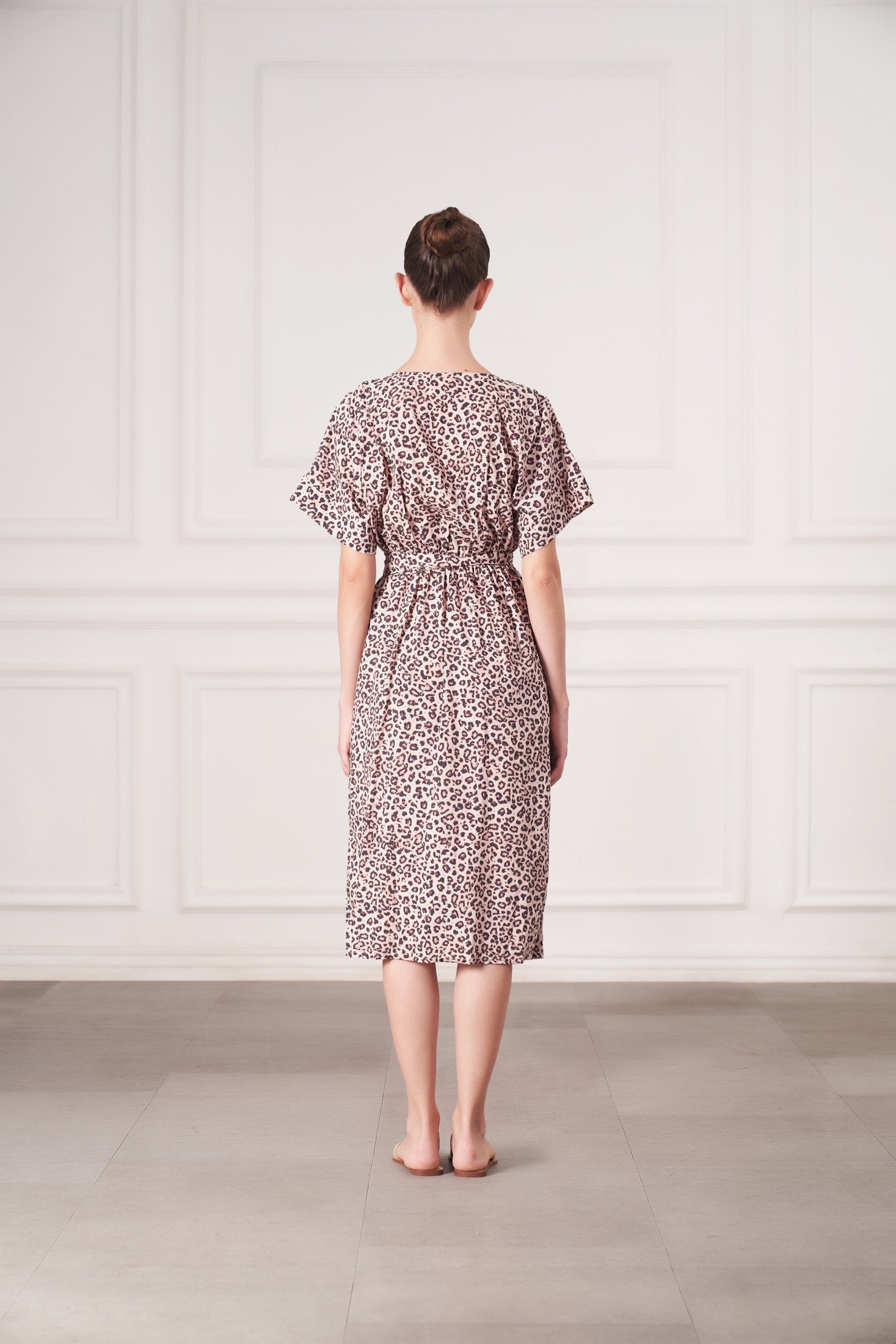 Melody Midi Dress | Snow Leopard — thumbnail 2