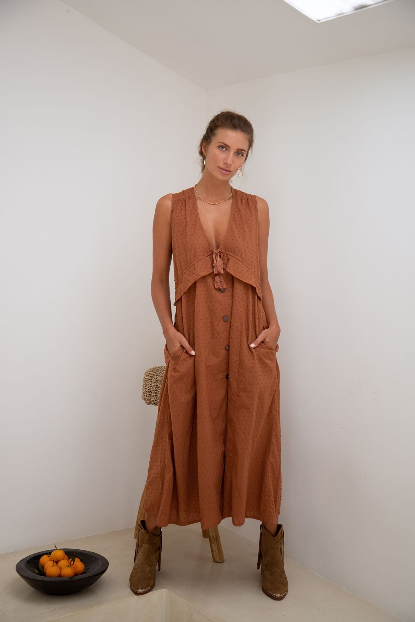 Byron Maxi Dress | Cinnamon — thumbnail 4