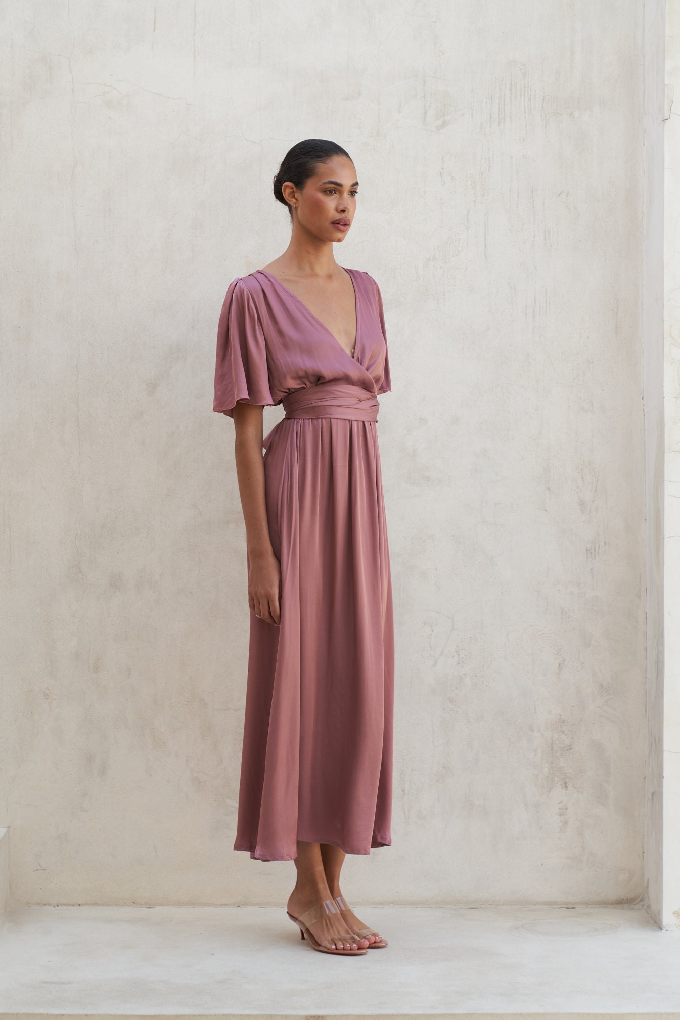Marlowe Maxi Dress | Mauve — thumbnail 3