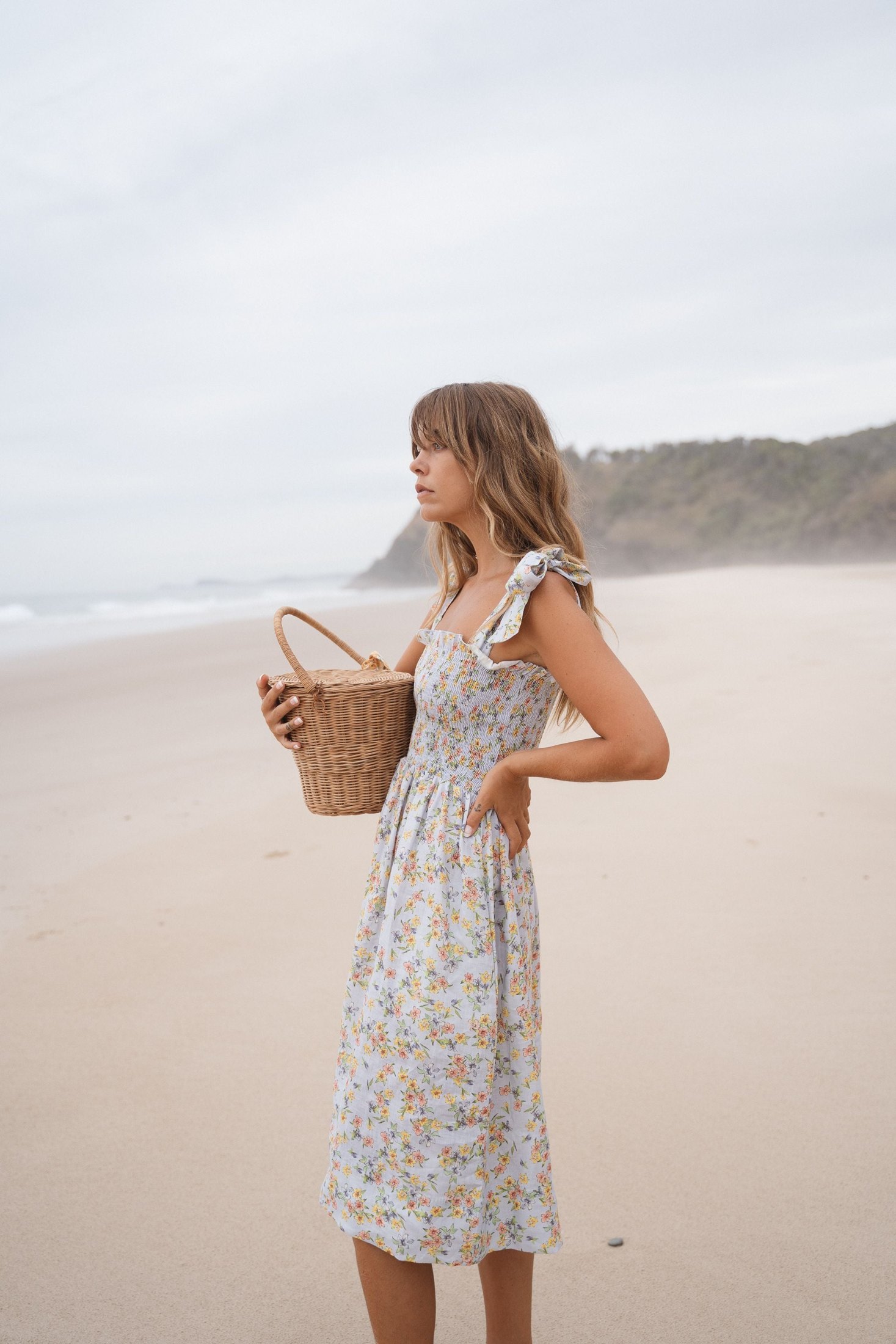 Farrah Midi Dress | Spring Bouquet — thumbnail 3
