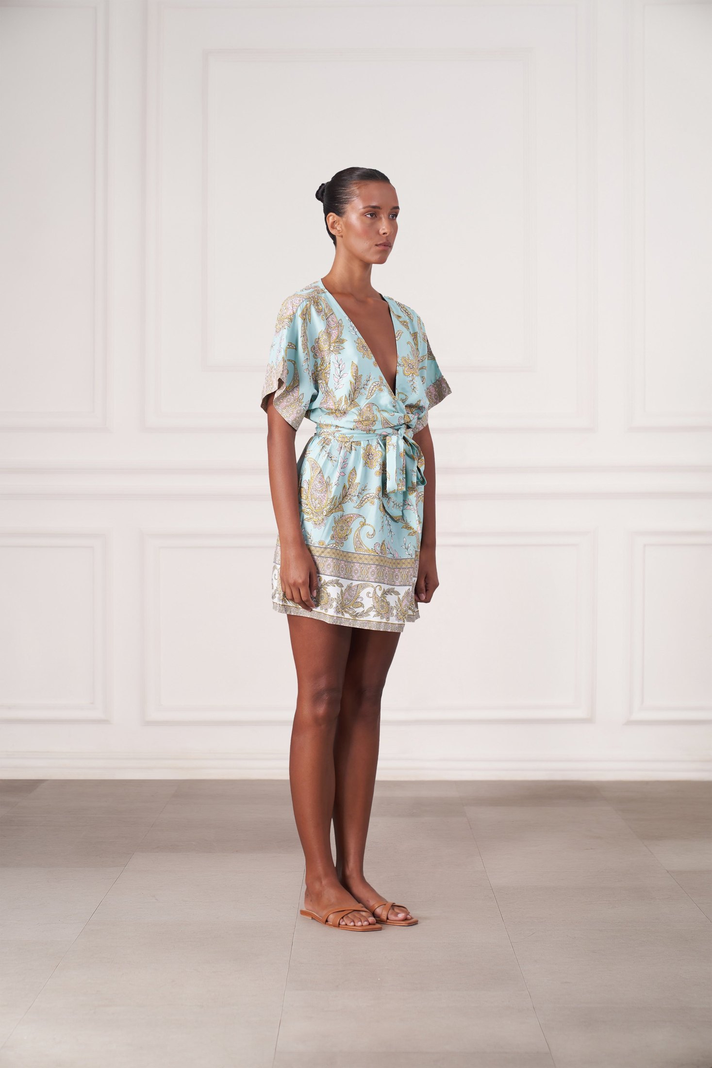 Melody Mini Dress | Amalfi Paisley — thumbnail 4