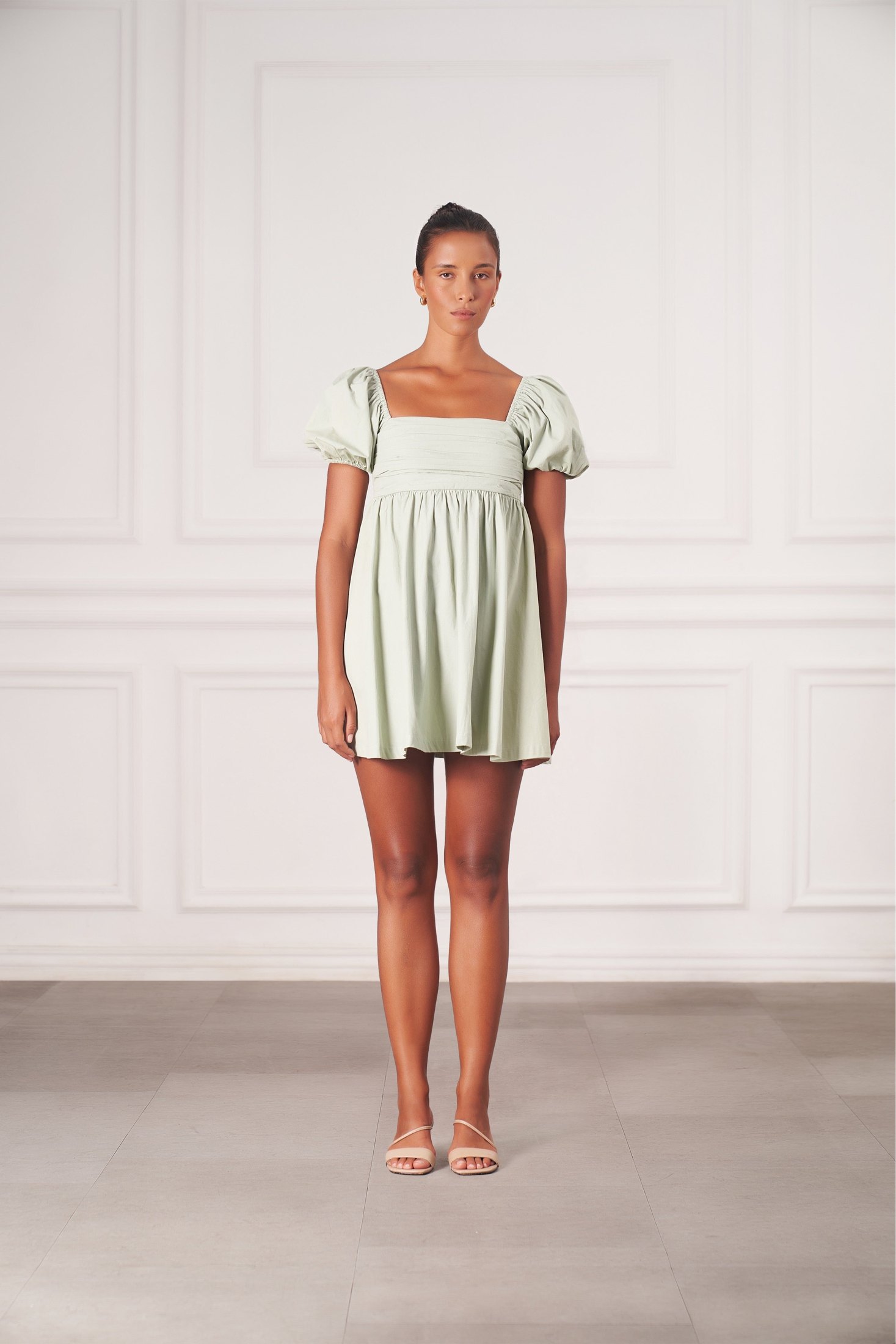 Grace Mini Dress | Sage — thumbnail 3