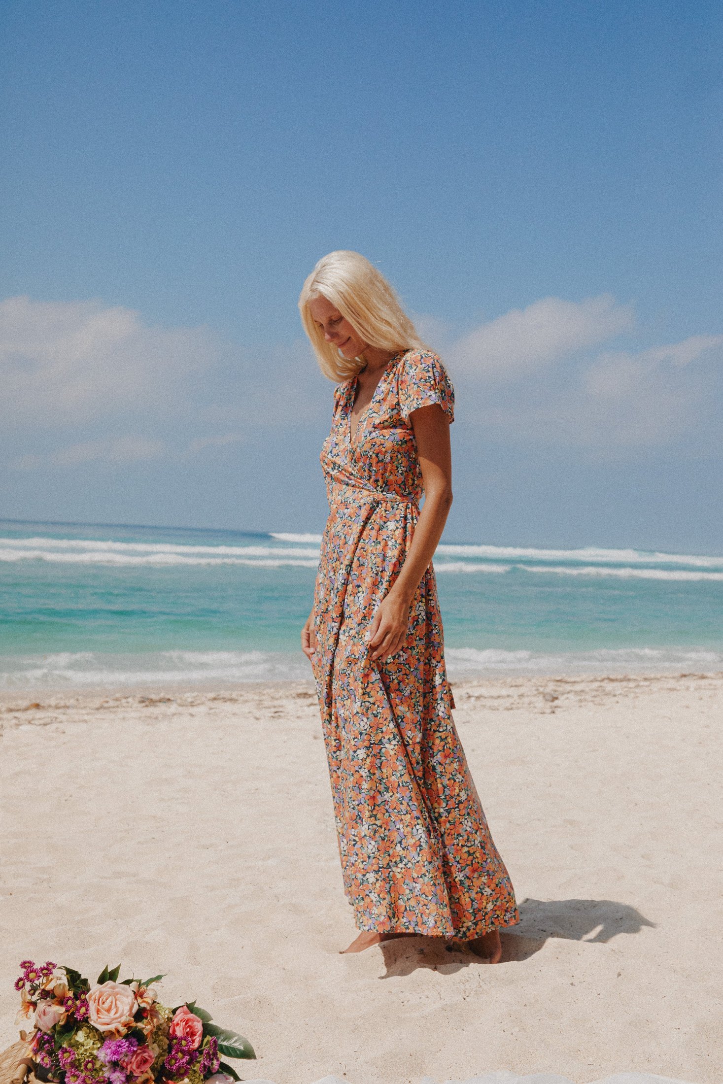 Alexa Maxi Wrap Dress | Wildflower — thumbnail 14