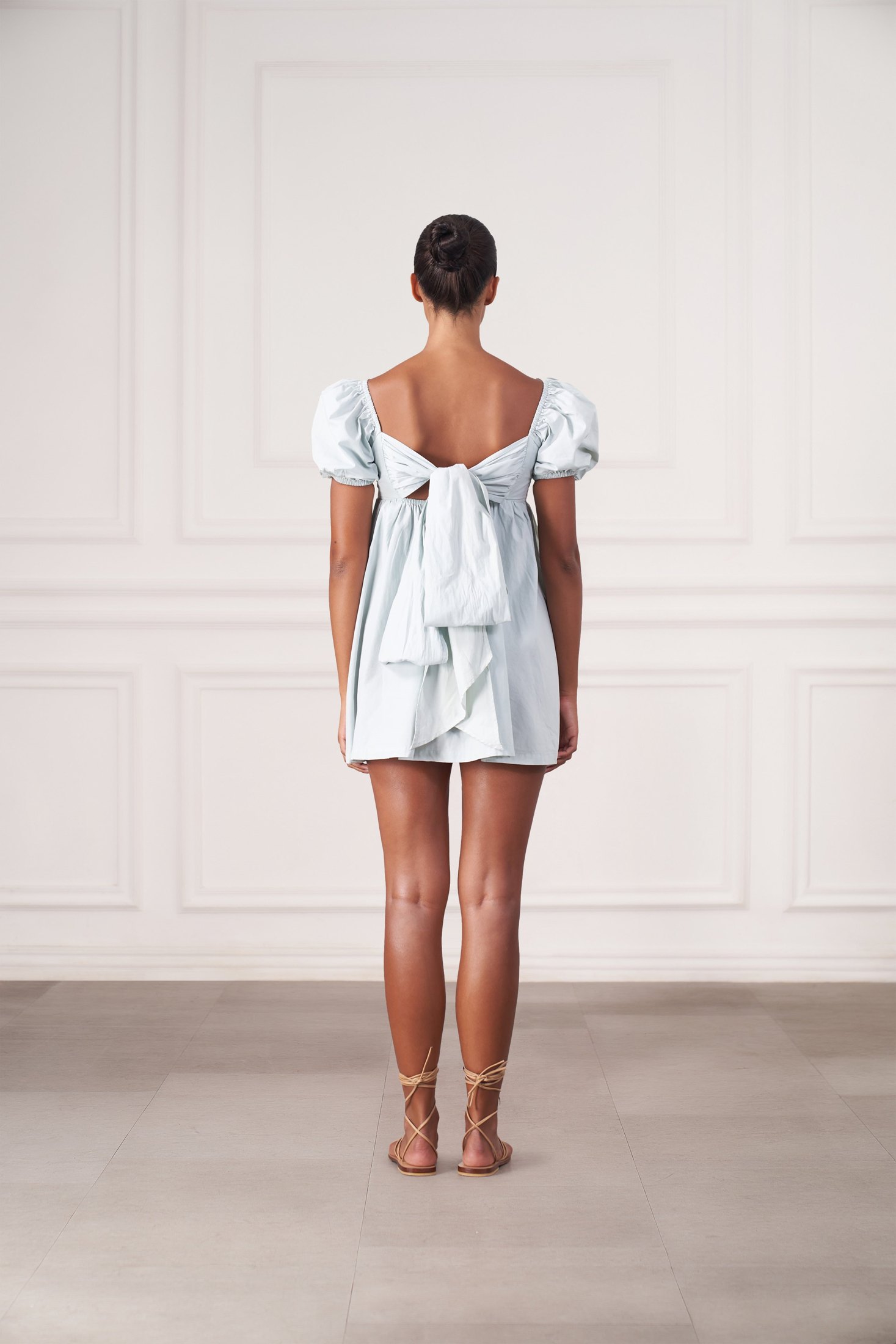 Grace Mini Dress | Baby Blue — thumbnail 5