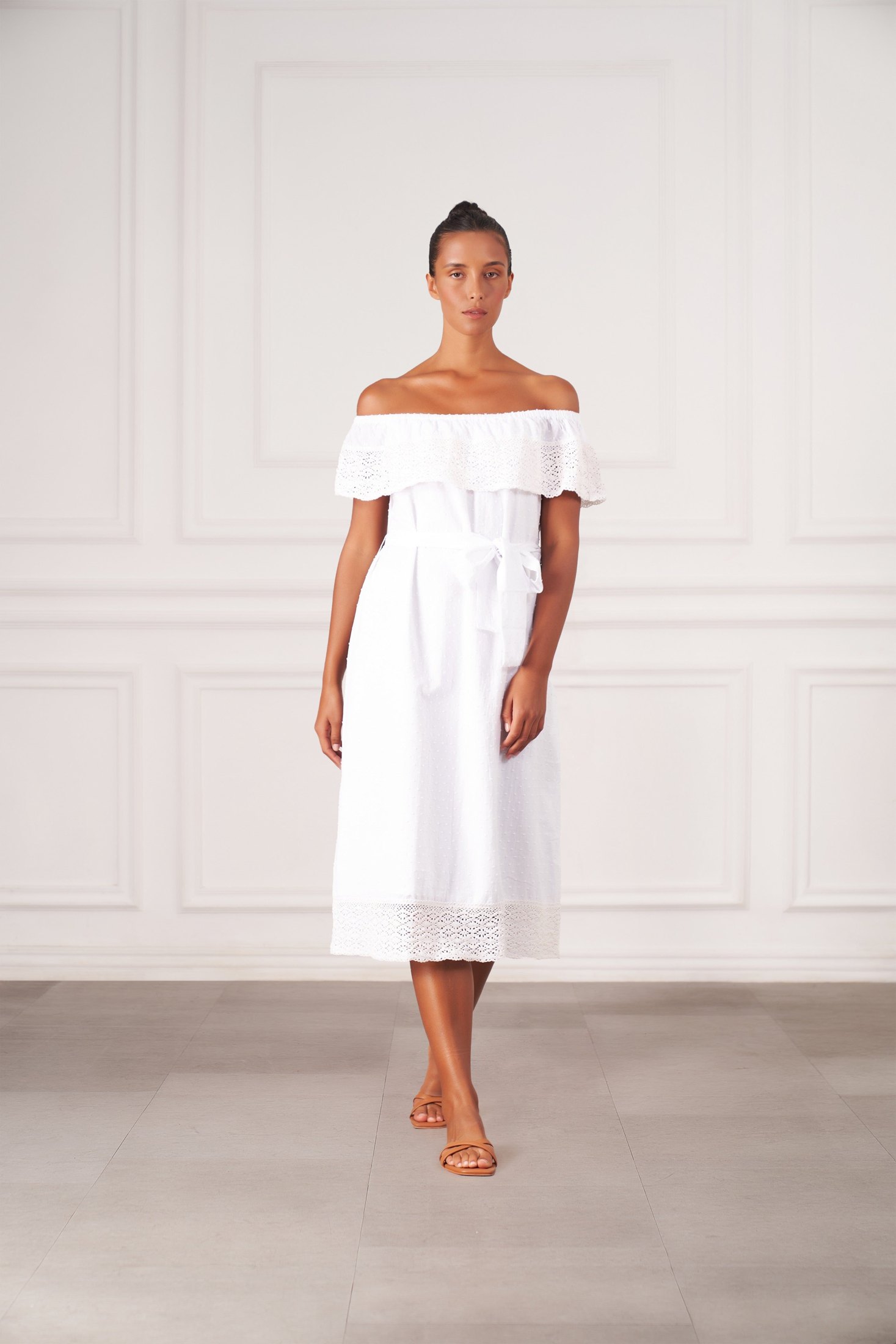 Lily Midi Dress | White — thumbnail 6
