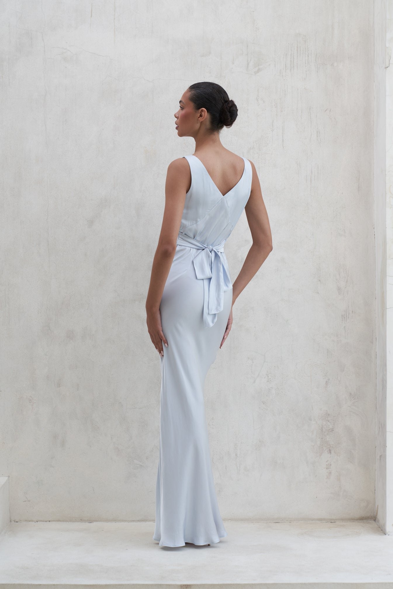 Bessette Maxi Dress | Pearl Blue — thumbnail 8
