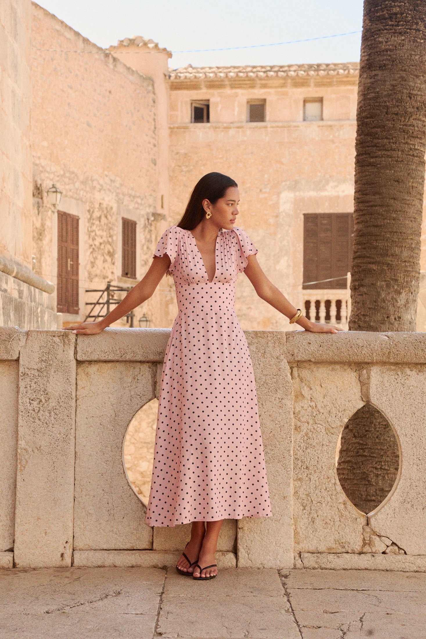 Margot Maxi Dress | Pink Polka Dots — thumbnail 5
