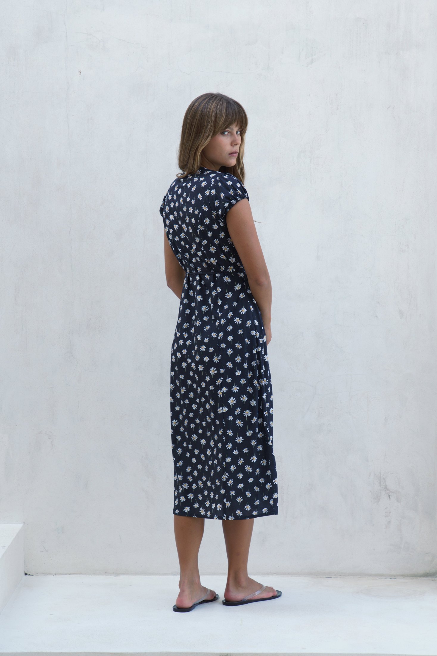 Alaia Midi Wrap Dress | Daisy — thumbnail 8