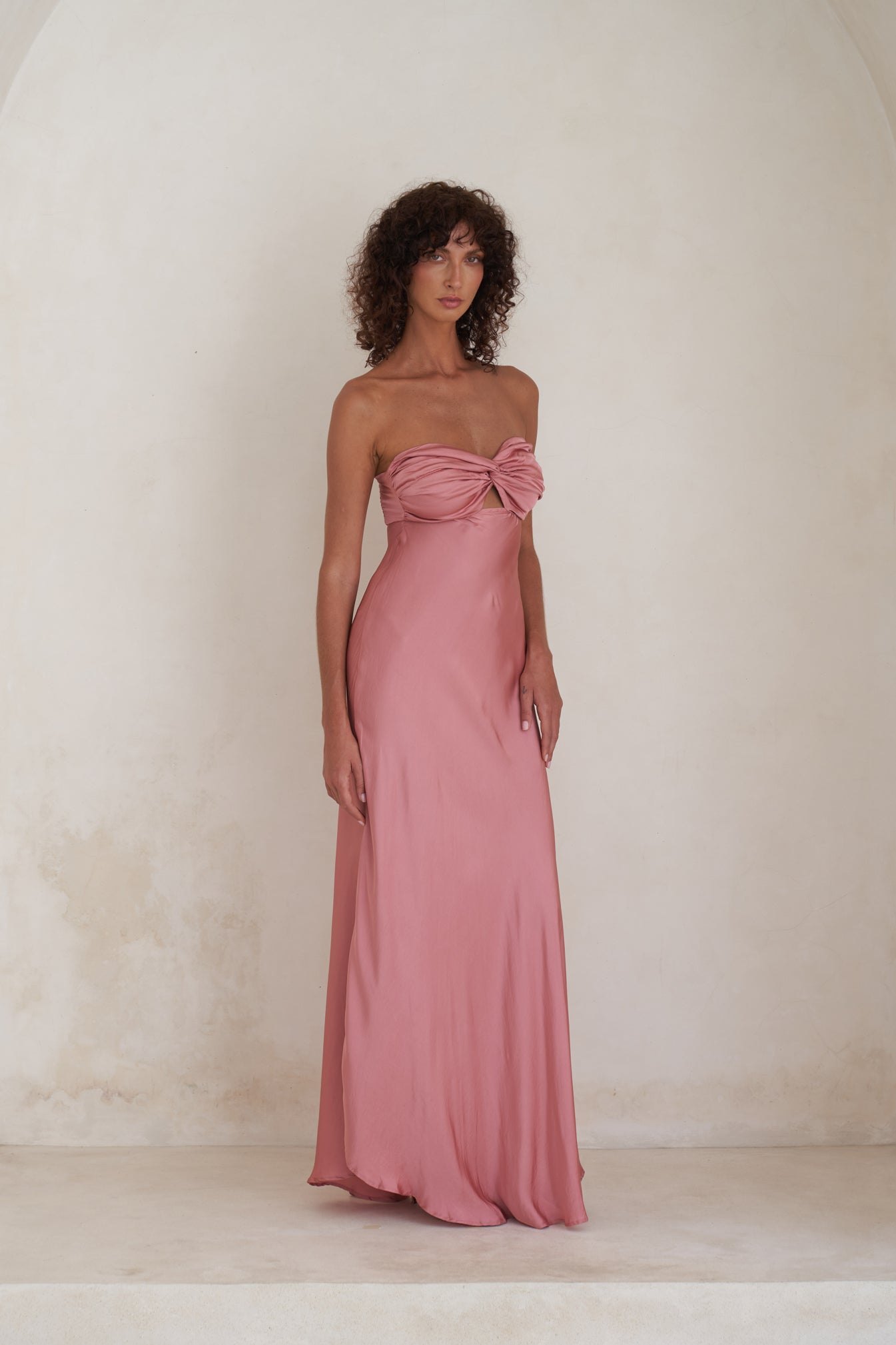 Victoria Maxi Dress | Berry Rose — thumbnail 3