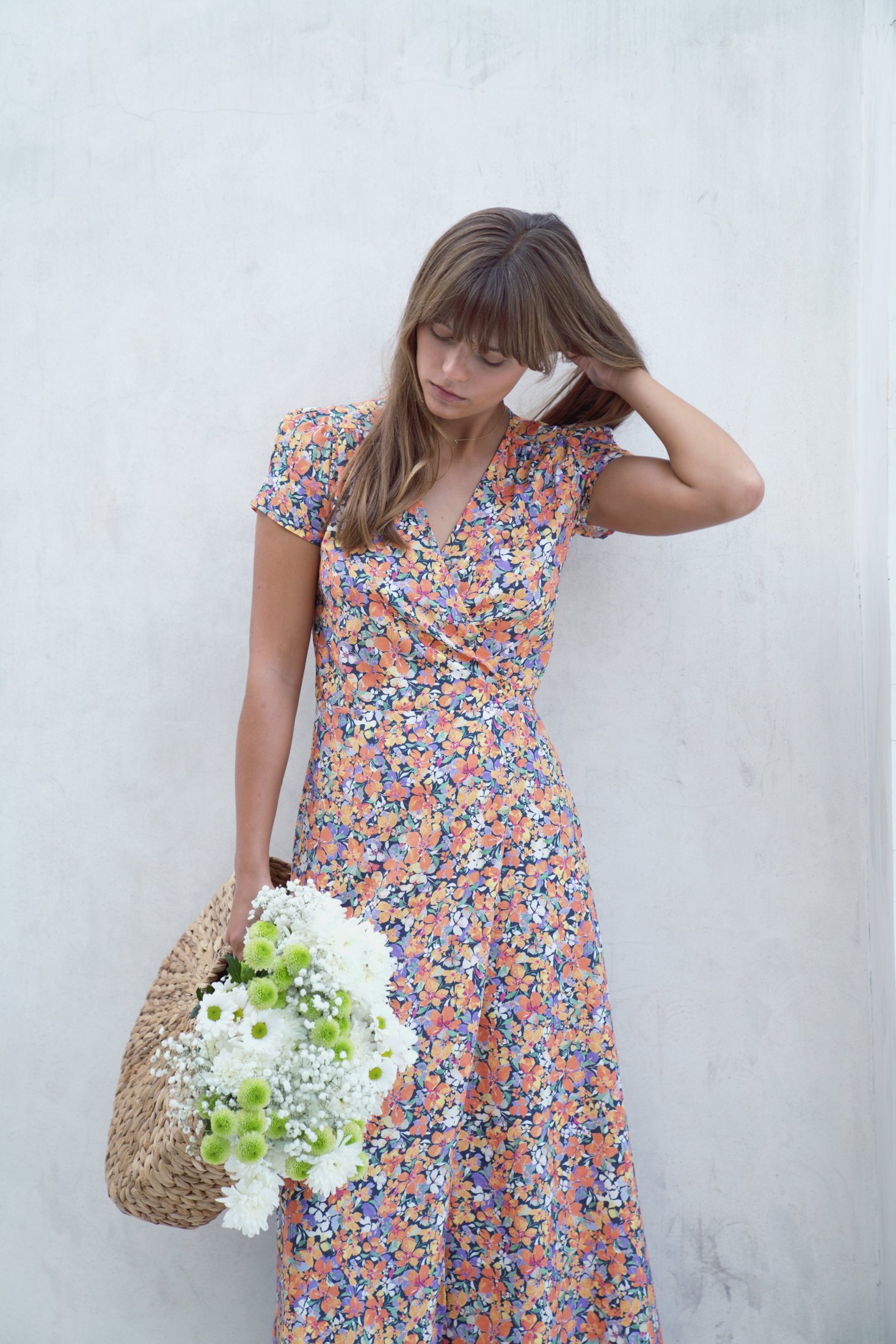 Alexa Maxi Wrap Dress | Wildflower — thumbnail 10